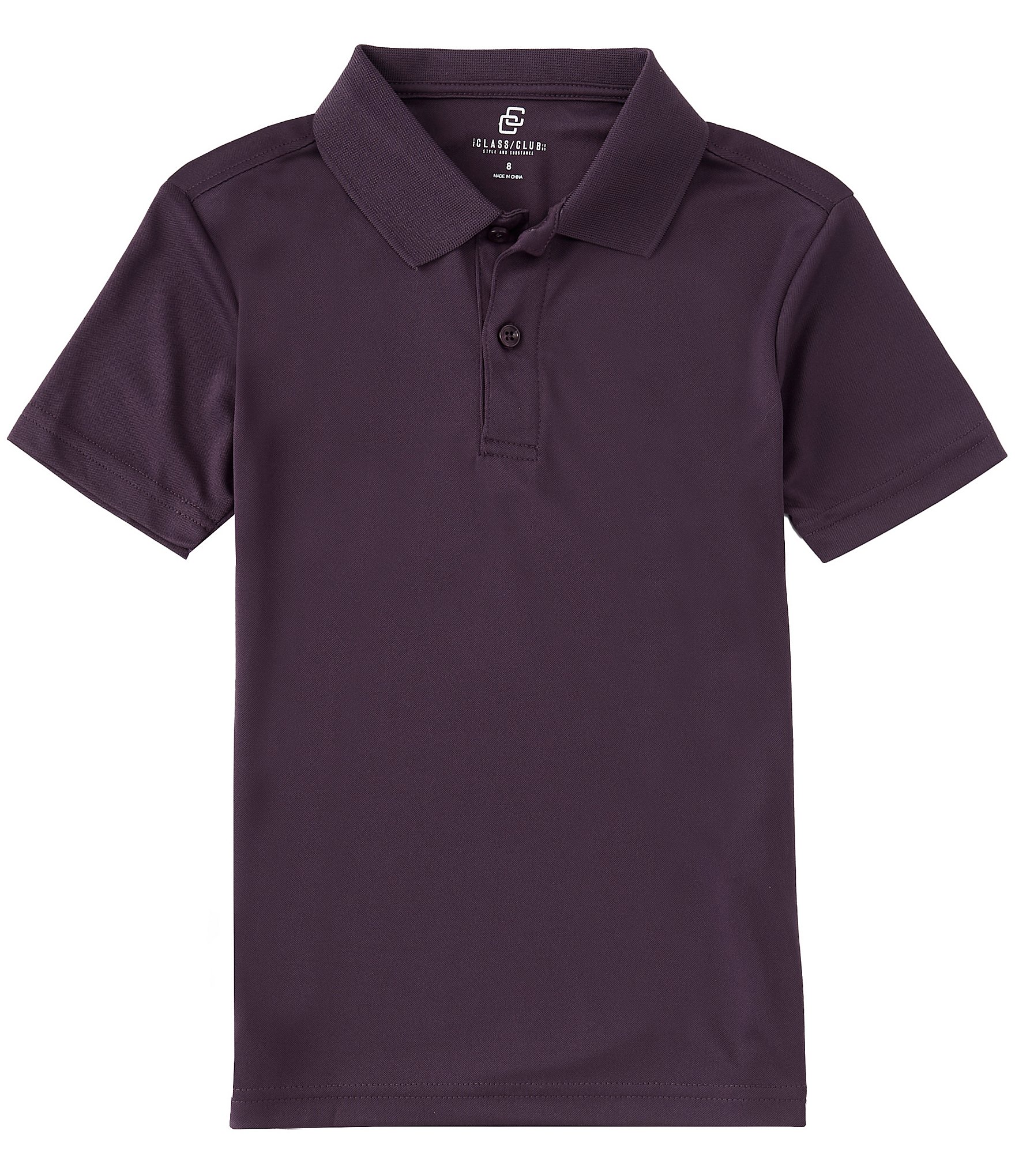 Bigfish Purple Scales Kids' Sublimated Polo Shirt Purple