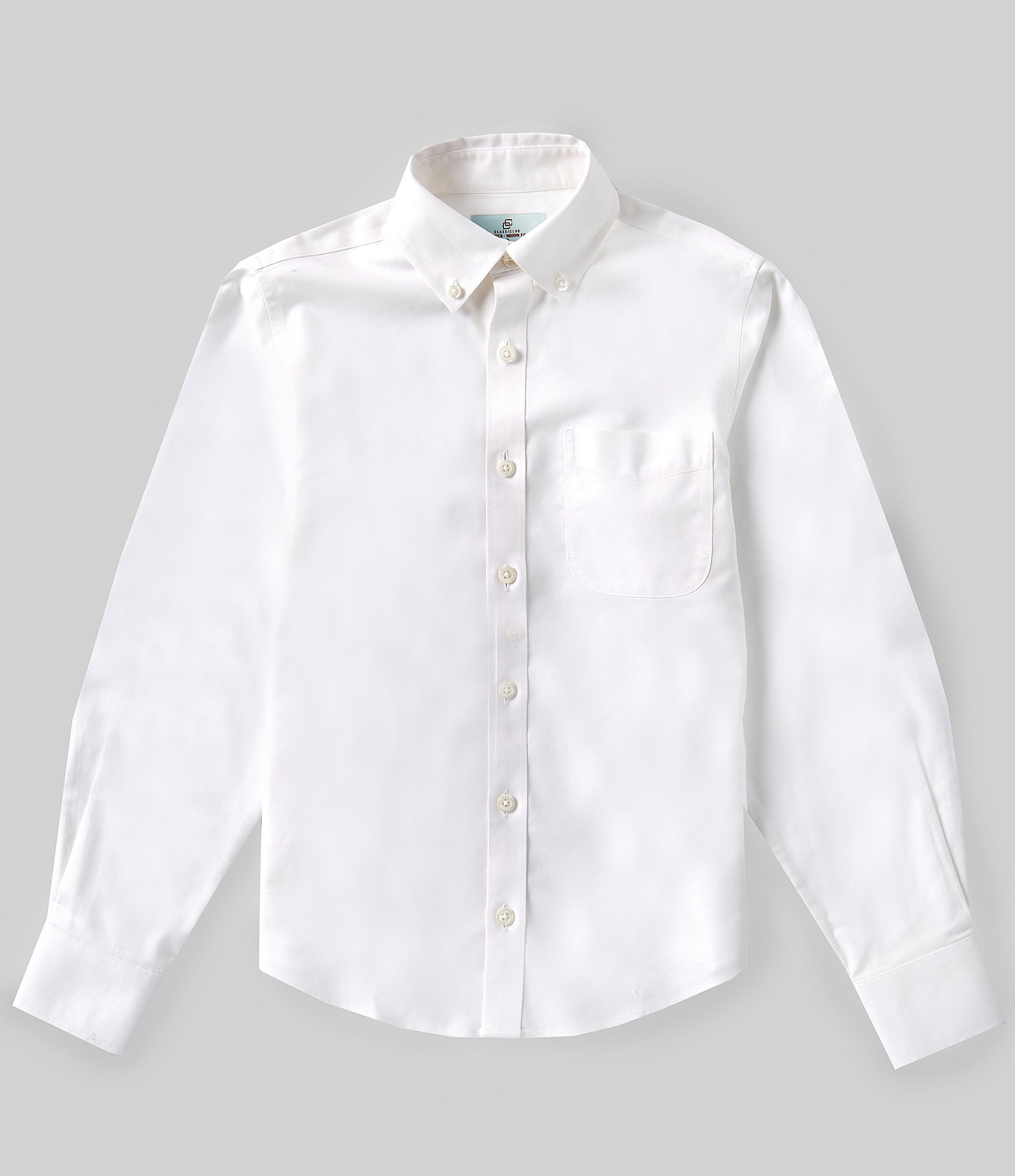 Class Club Big Boys 8-20 Long Sleeve Stretch Oxford Dress Shirt