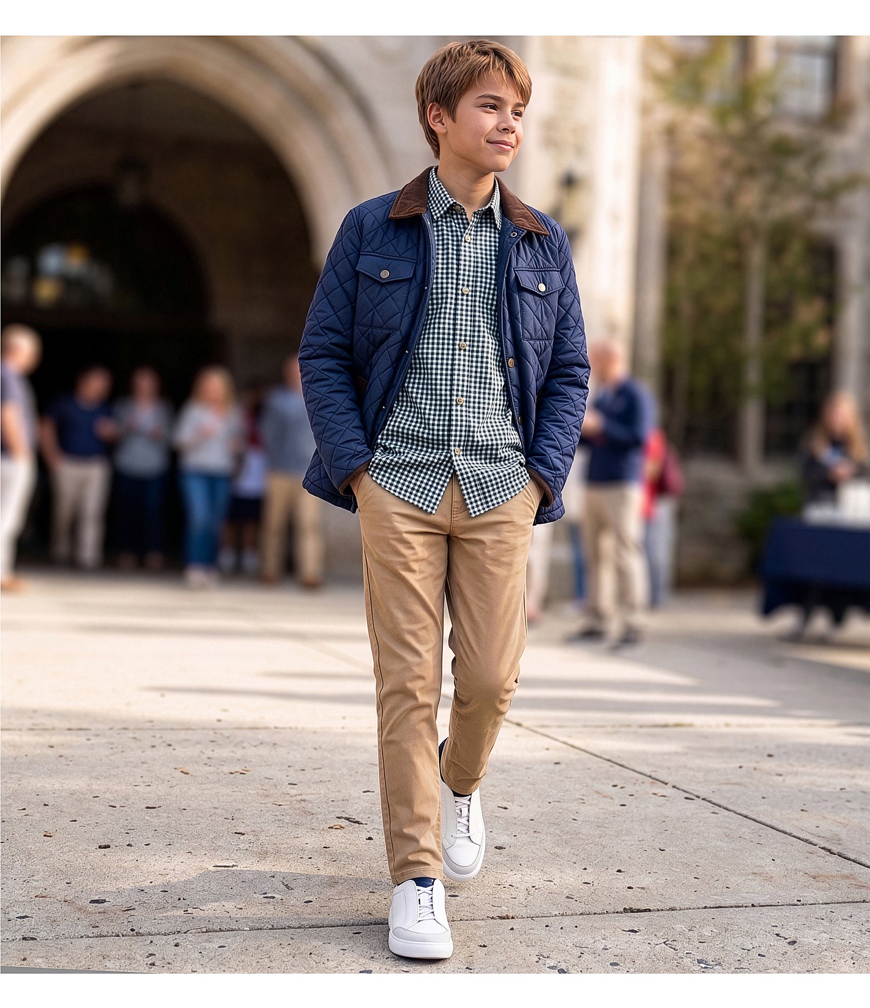 Class Club Big Boys Modern Fit Comfort Stretch Pants