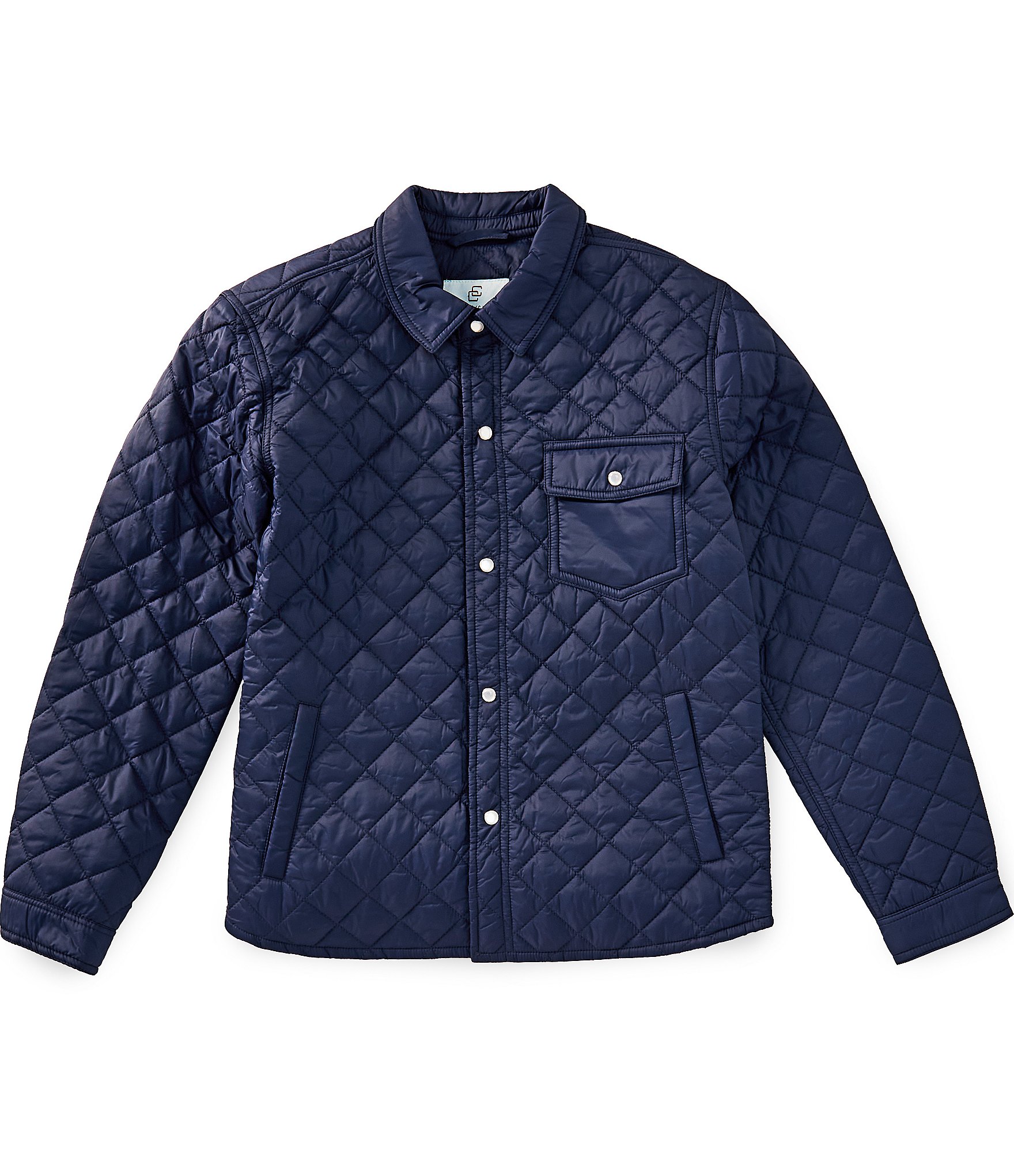 Class Club Big Boys Quilted Snap Front Shacket