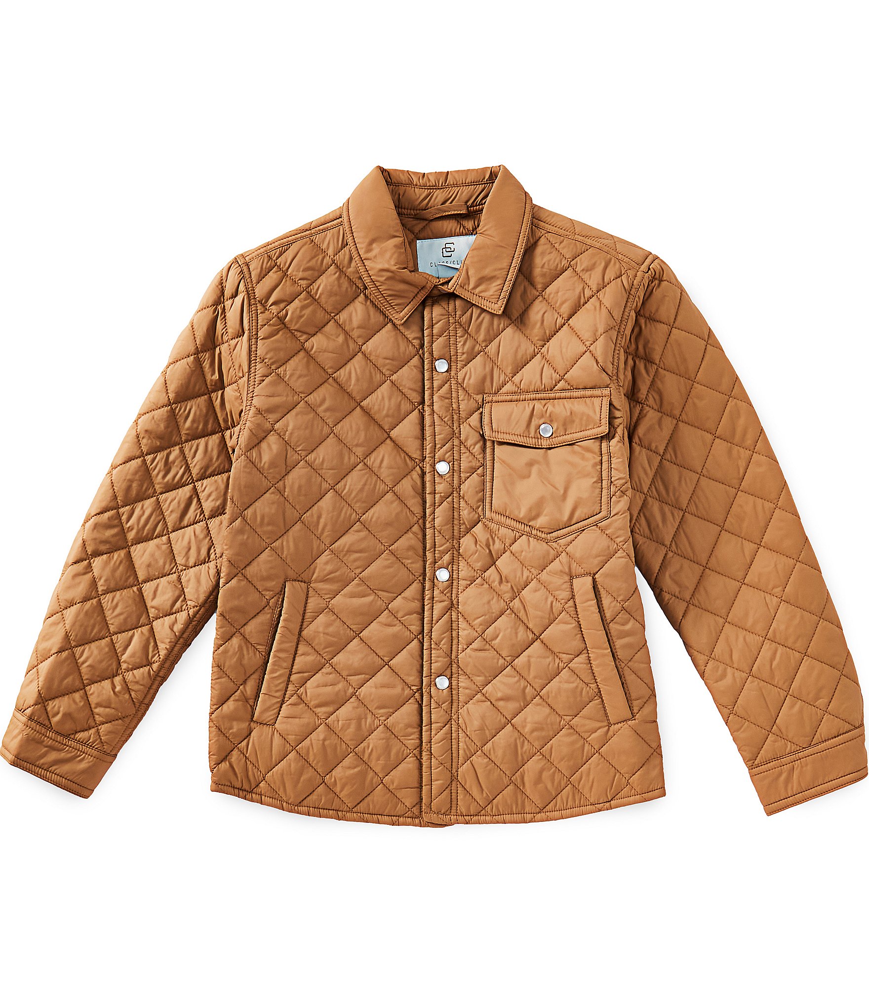 Class Club Big Boys Quilted Snap Front Shacket