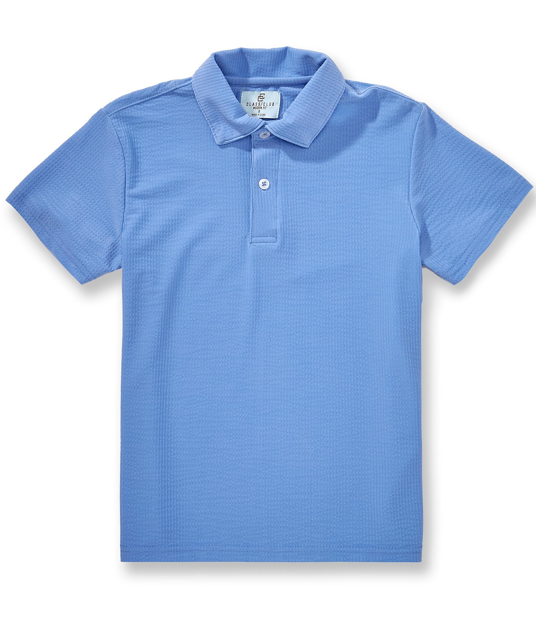 Class Club Big Boys Seersucker Short Sleeve Polo