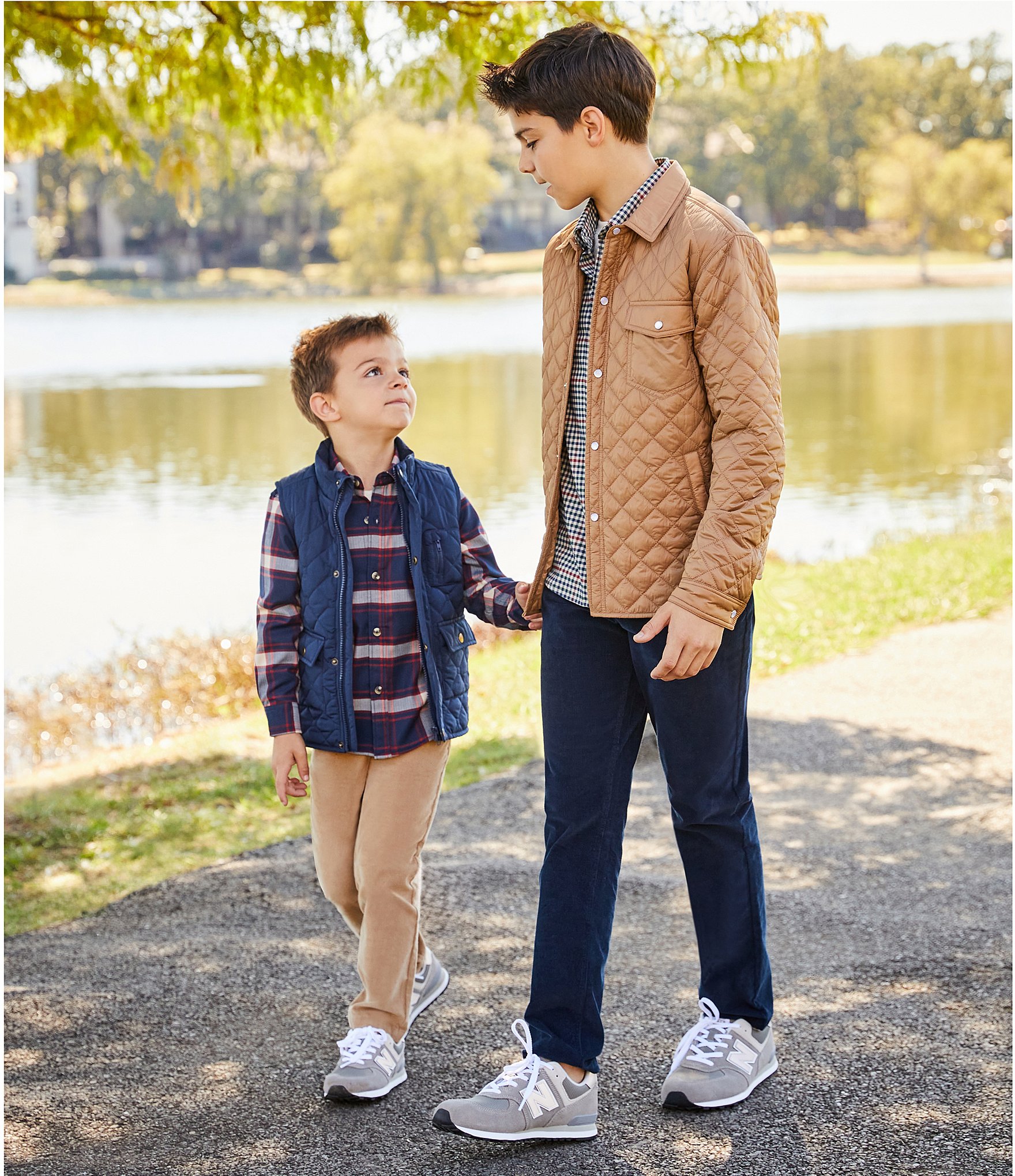 Class Club Big Boys Window Pane Check Button-Front Long Sleeve Shirt