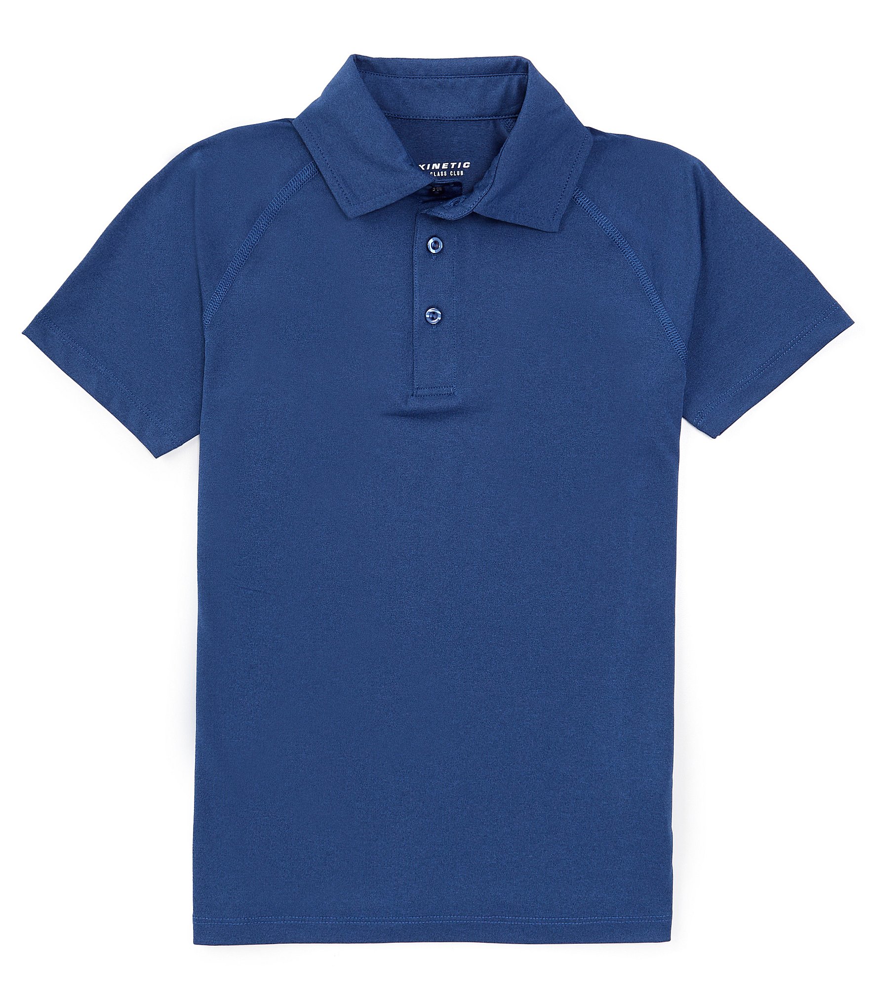 Class Club Kinetic Big Boys 8-20 Short Sleeve Marled Performance Polo Shirt