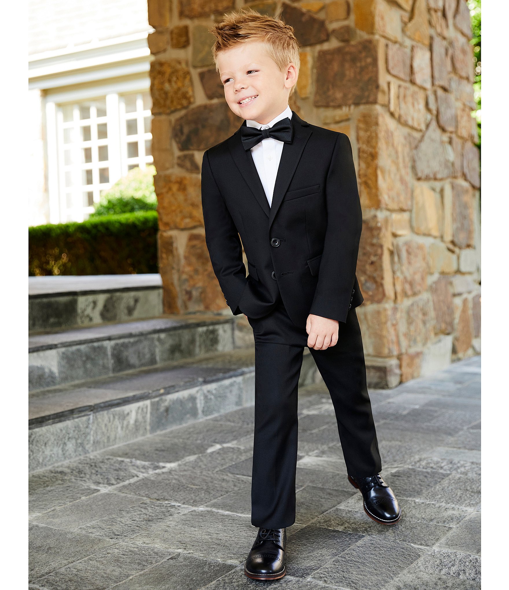 Class Club Little Boys 2T-7 Flat Front Dress Pants