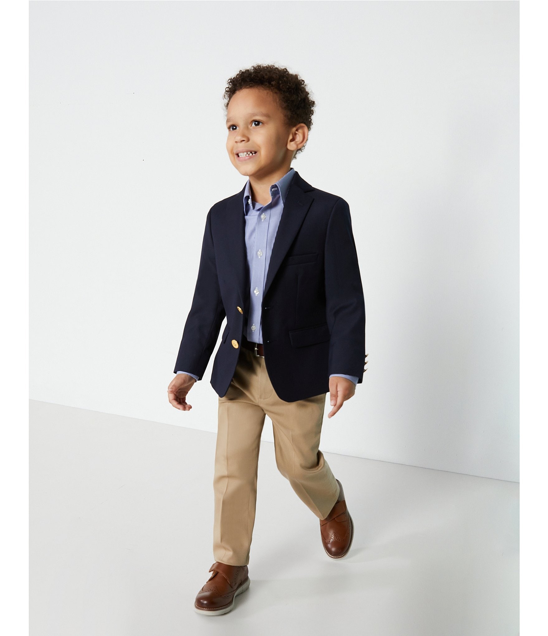 Class Club Little Boys 2T-7 Gold Button Blazer