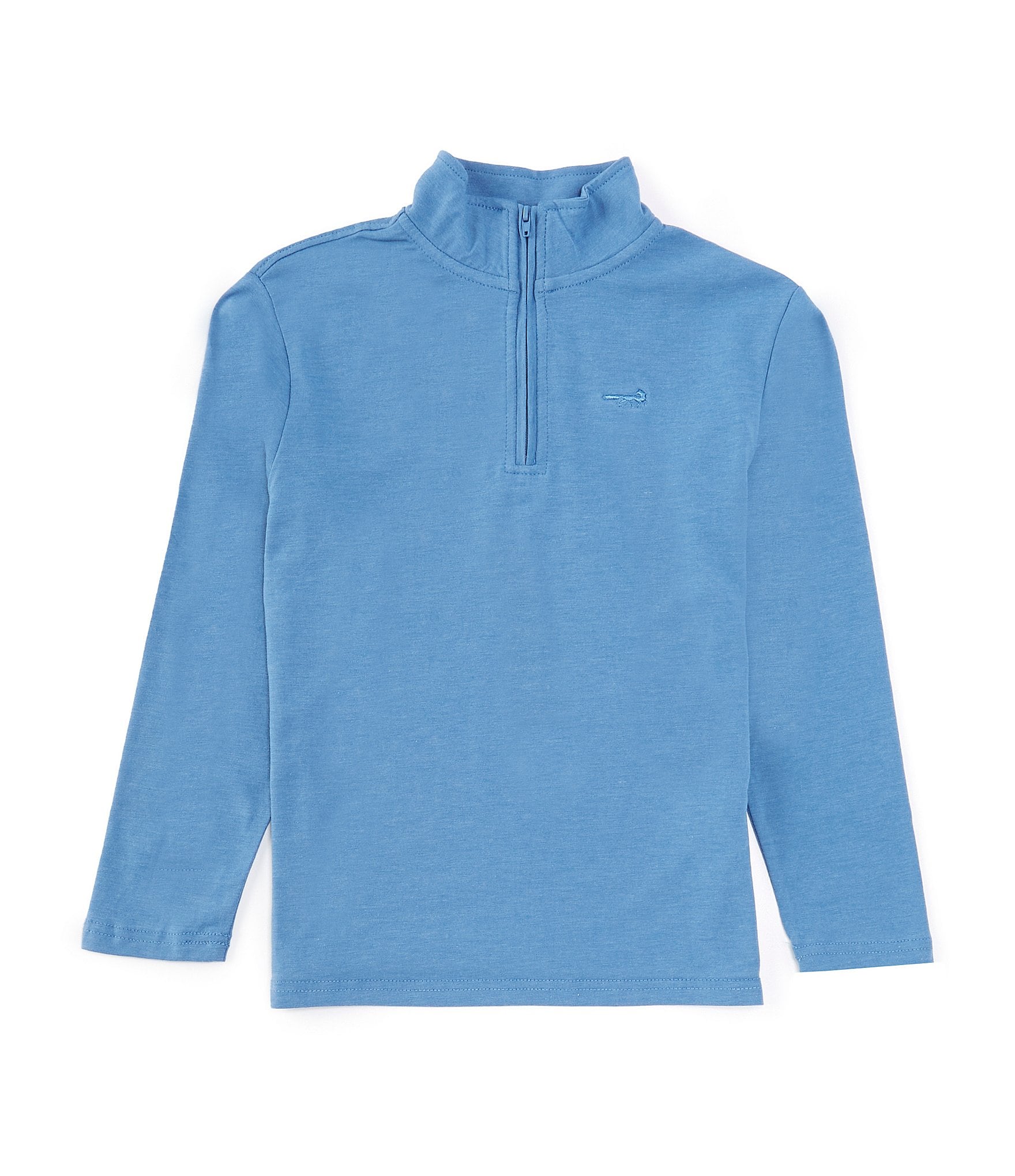 Class Club Little Boys 2T-7 Long Sleeve 1/4 Zip Solid Pullover