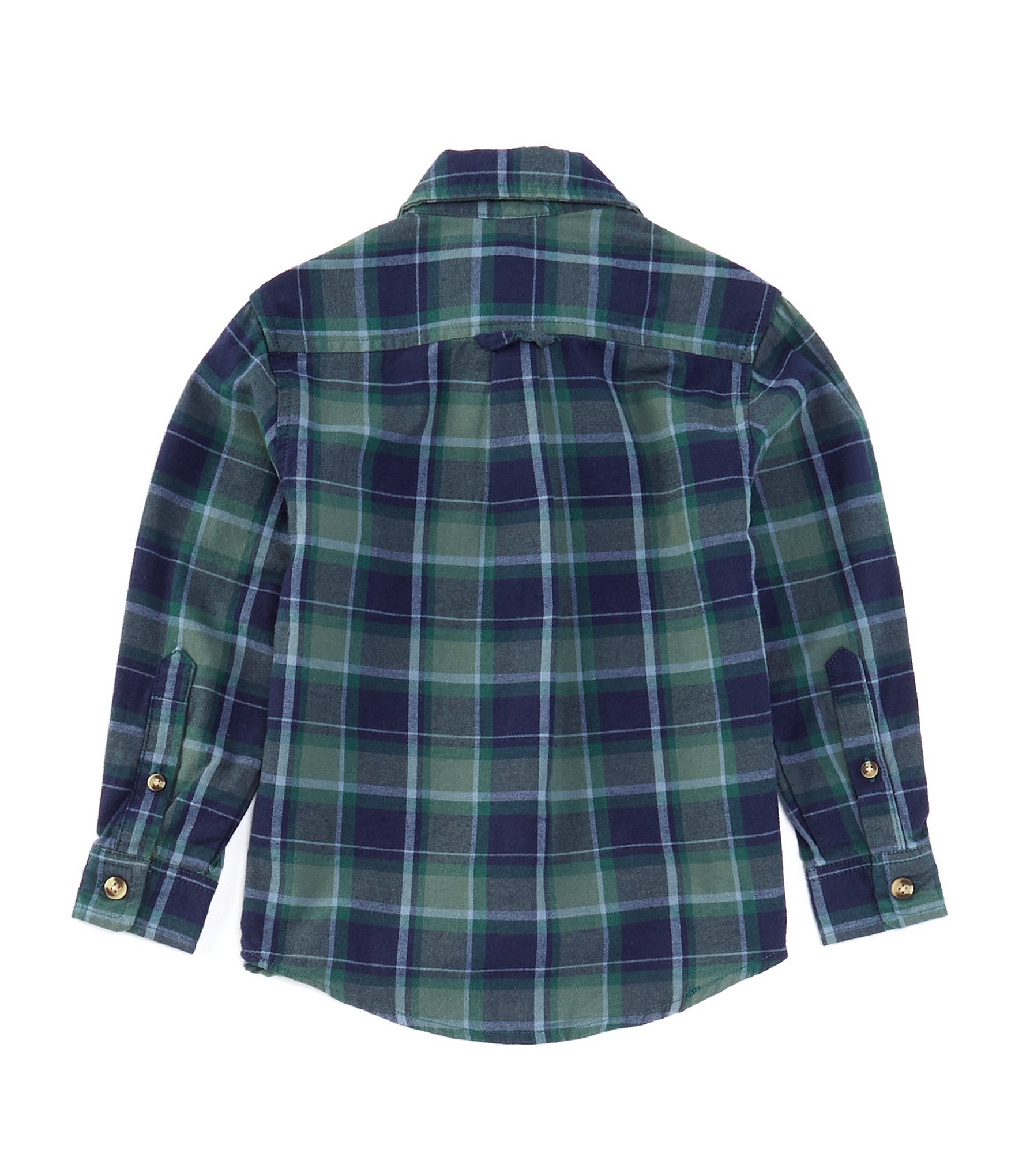 Class Club Little Boys 2T-7 Long Sleeve Plaid Flannel Shirt