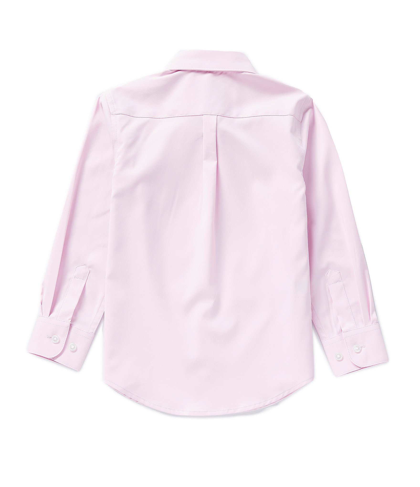 Class Club Little Boys 2T-7 Long Sleeve Solid Synthetic Dress Shirt