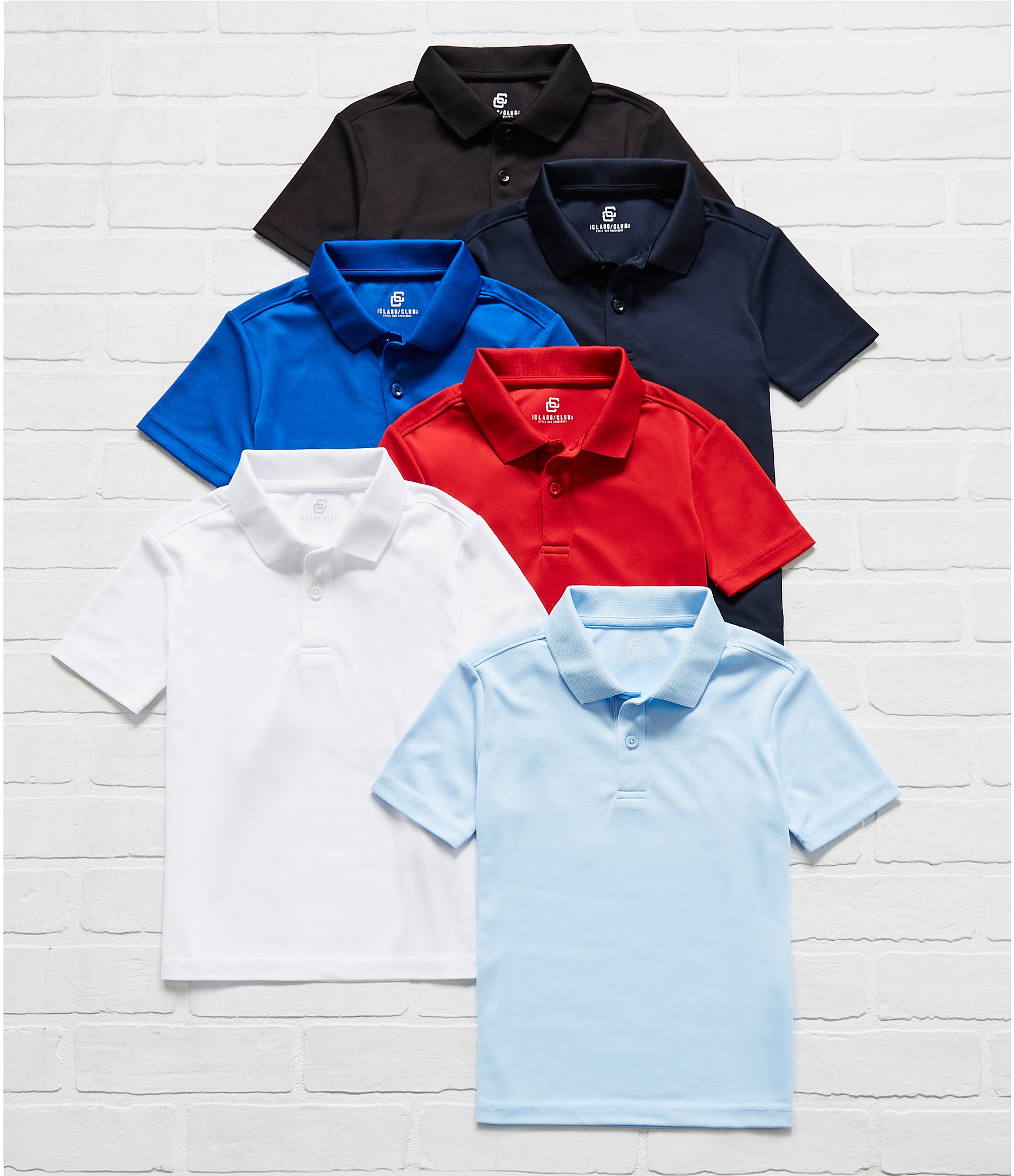 Class Club Little Boys 2T-7 Short Sleeve Pique Polo Shirt