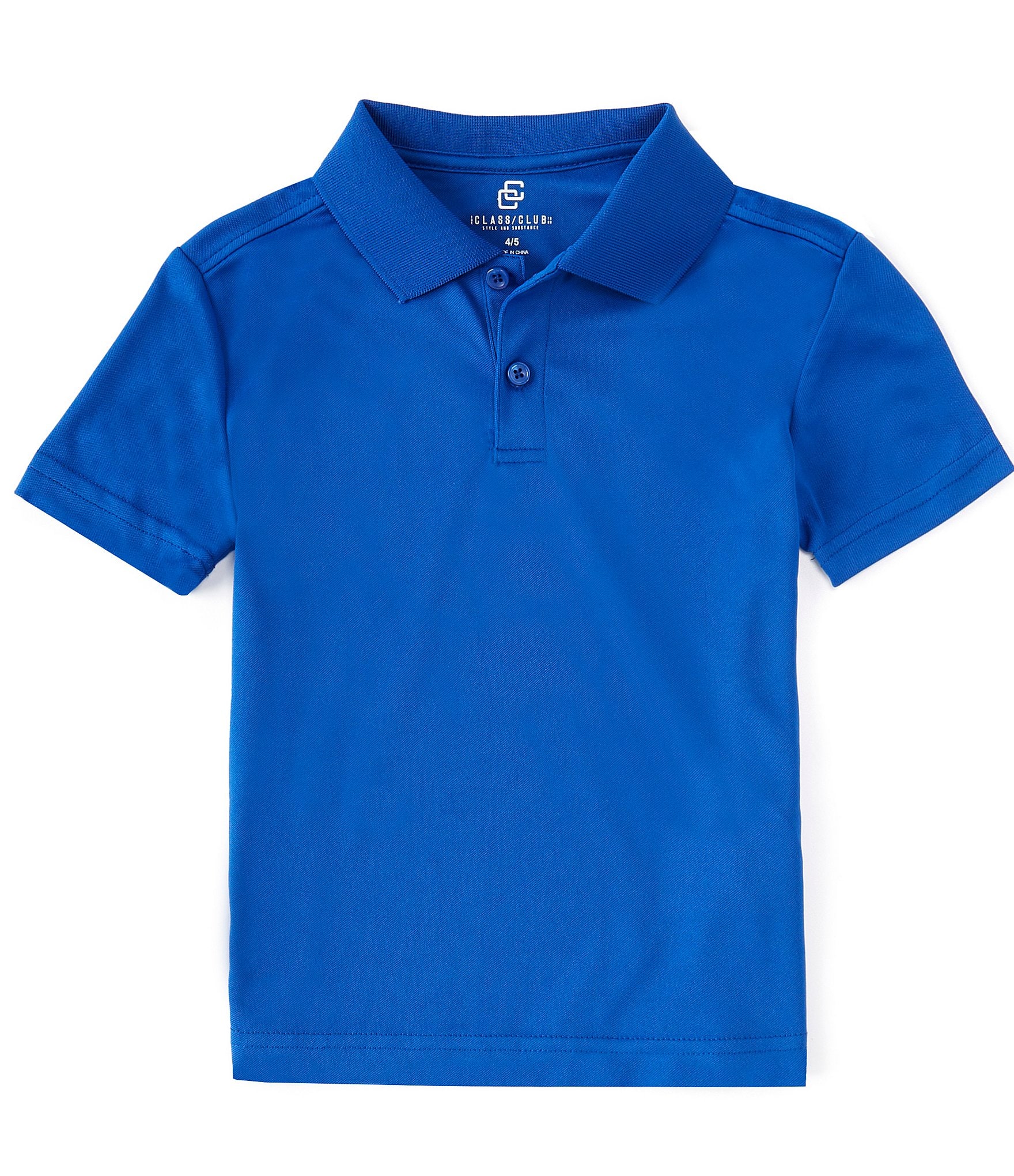 Class Club Little Boys 2T-7 Short Sleeve Pique Polo Shirt