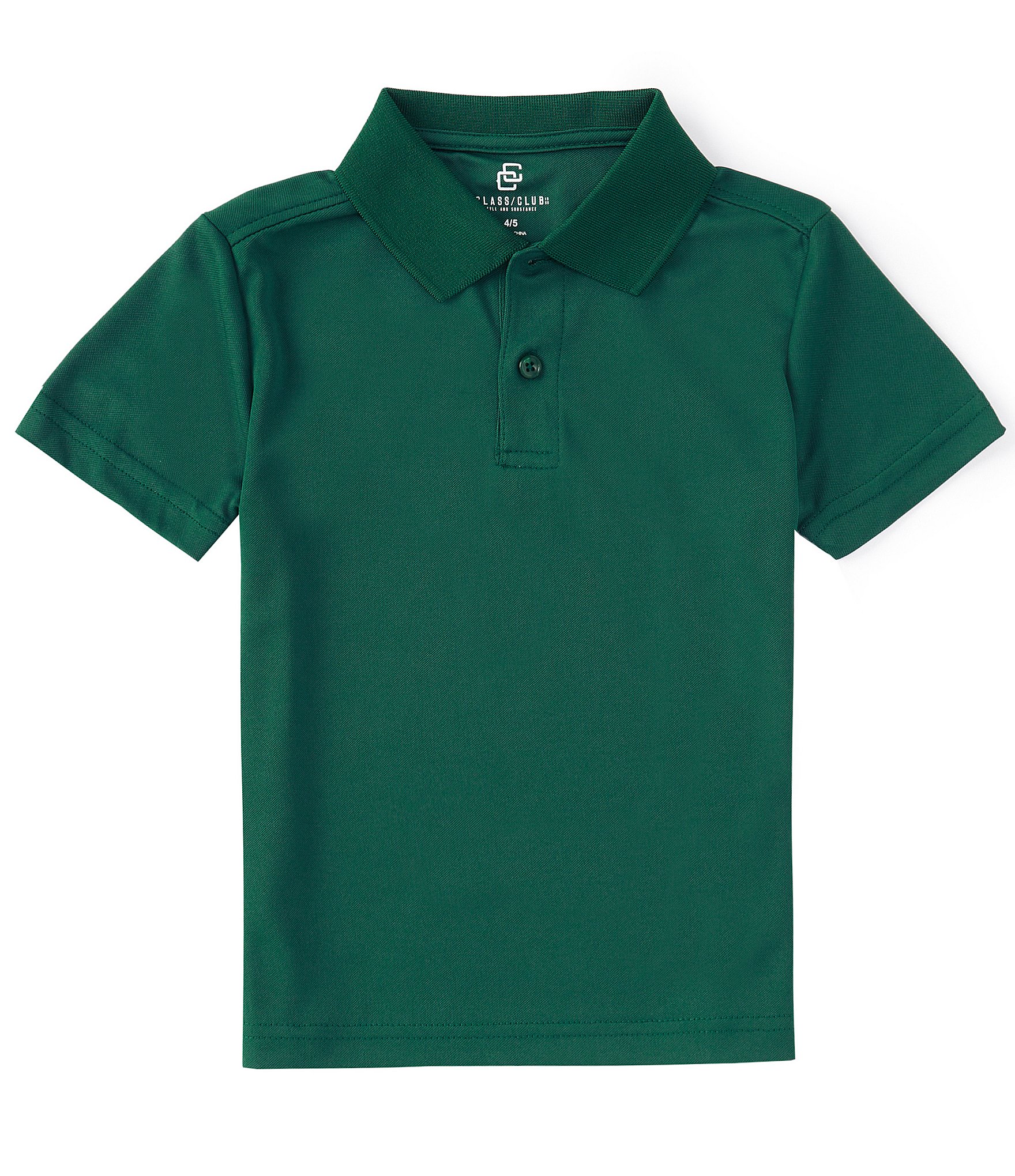 Class Club Little Boys 2T-7 Short Sleeve Pique Polo Shirt