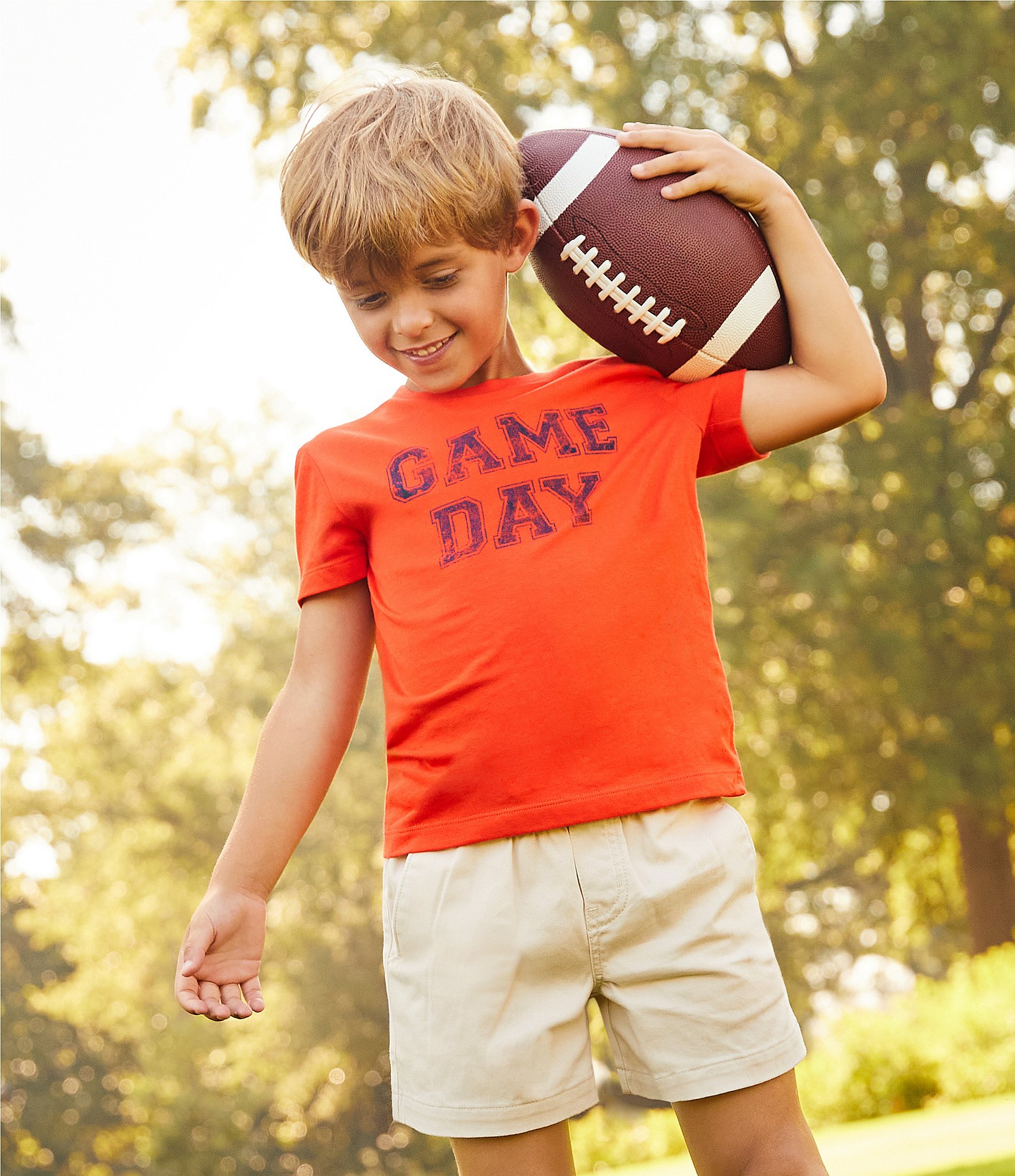 Class Club Little Boys 2T-7 Short Sleeve Game Day Graphic T-Shirt