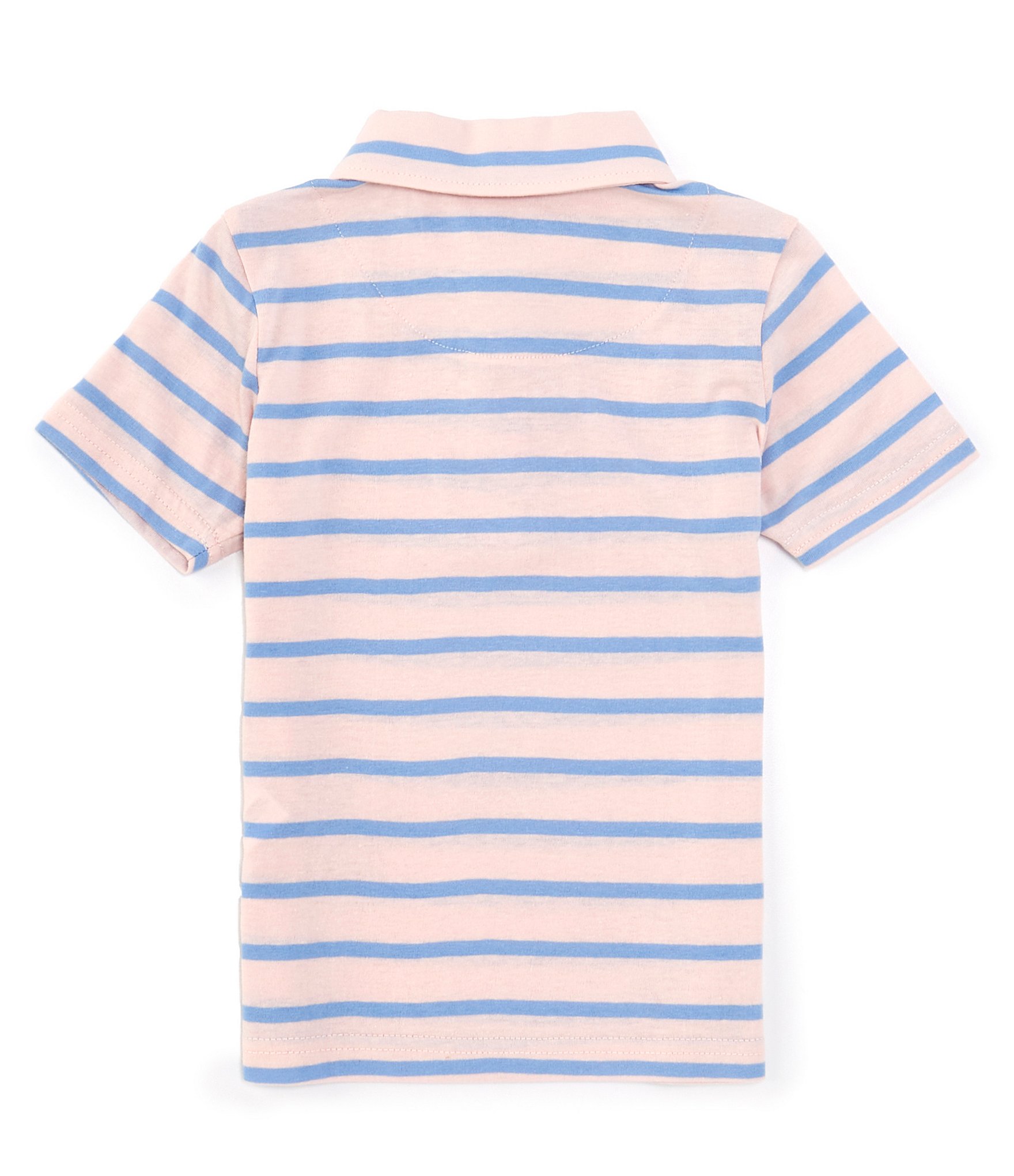 Class Club Little Boys 2T-7 Short Sleeve Jersey Striped Polo Shirt