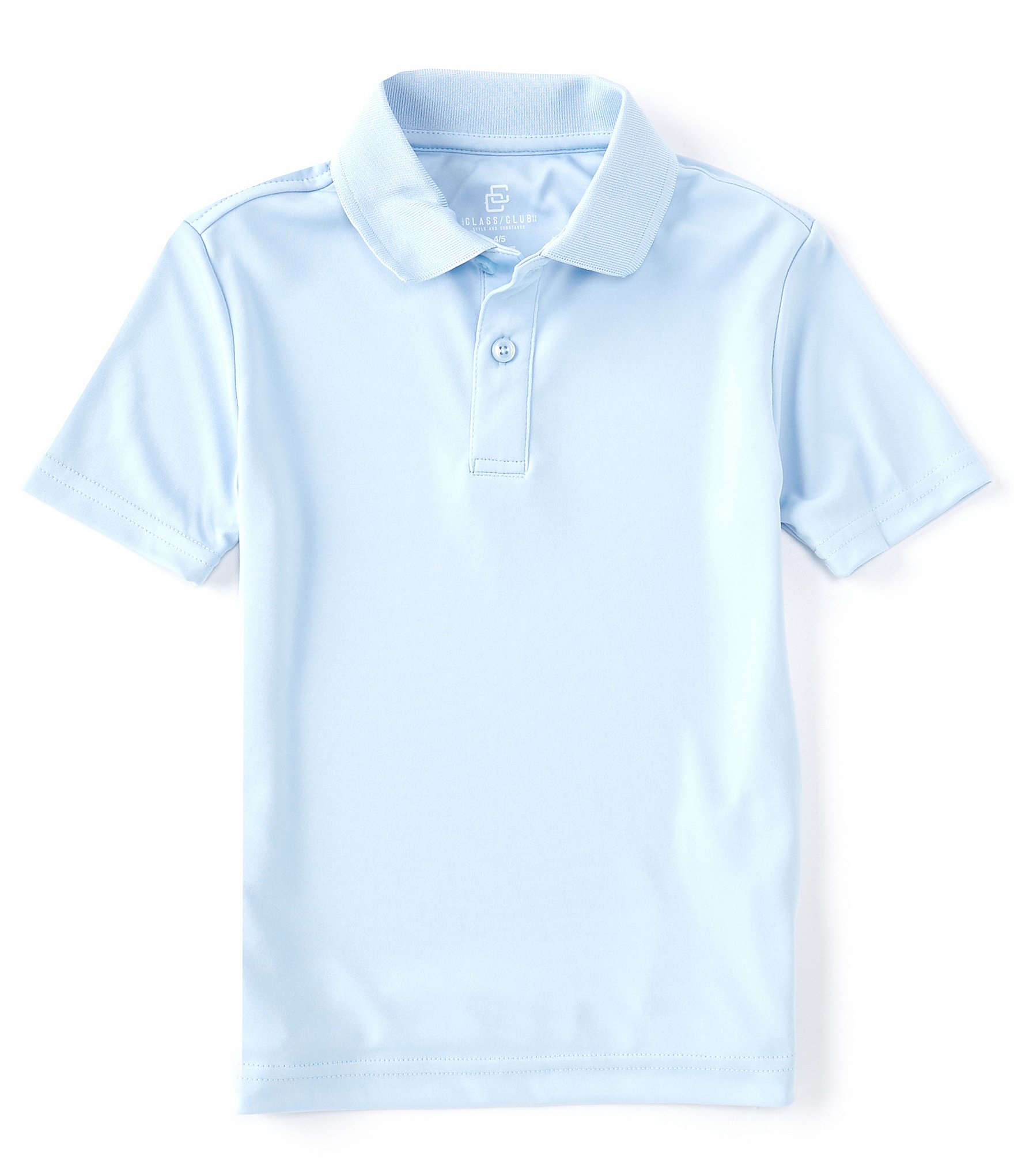 Class Club Little Boys 2T-7 Short-Sleeve Double-Knit Synthetic Performance Polo Shirt