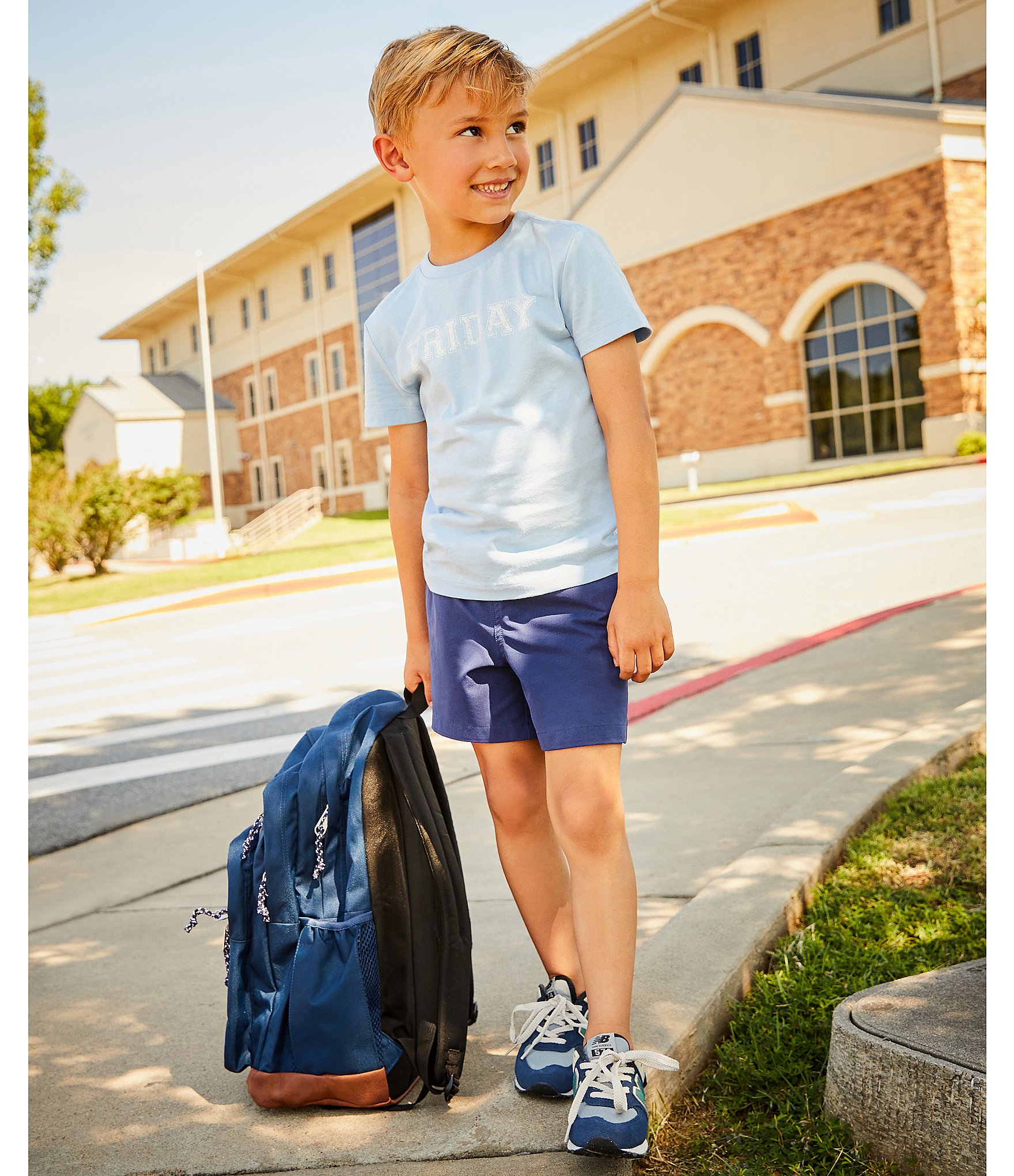 Class Club Little Boys Synthetic Patriotic Pull-On Shorts