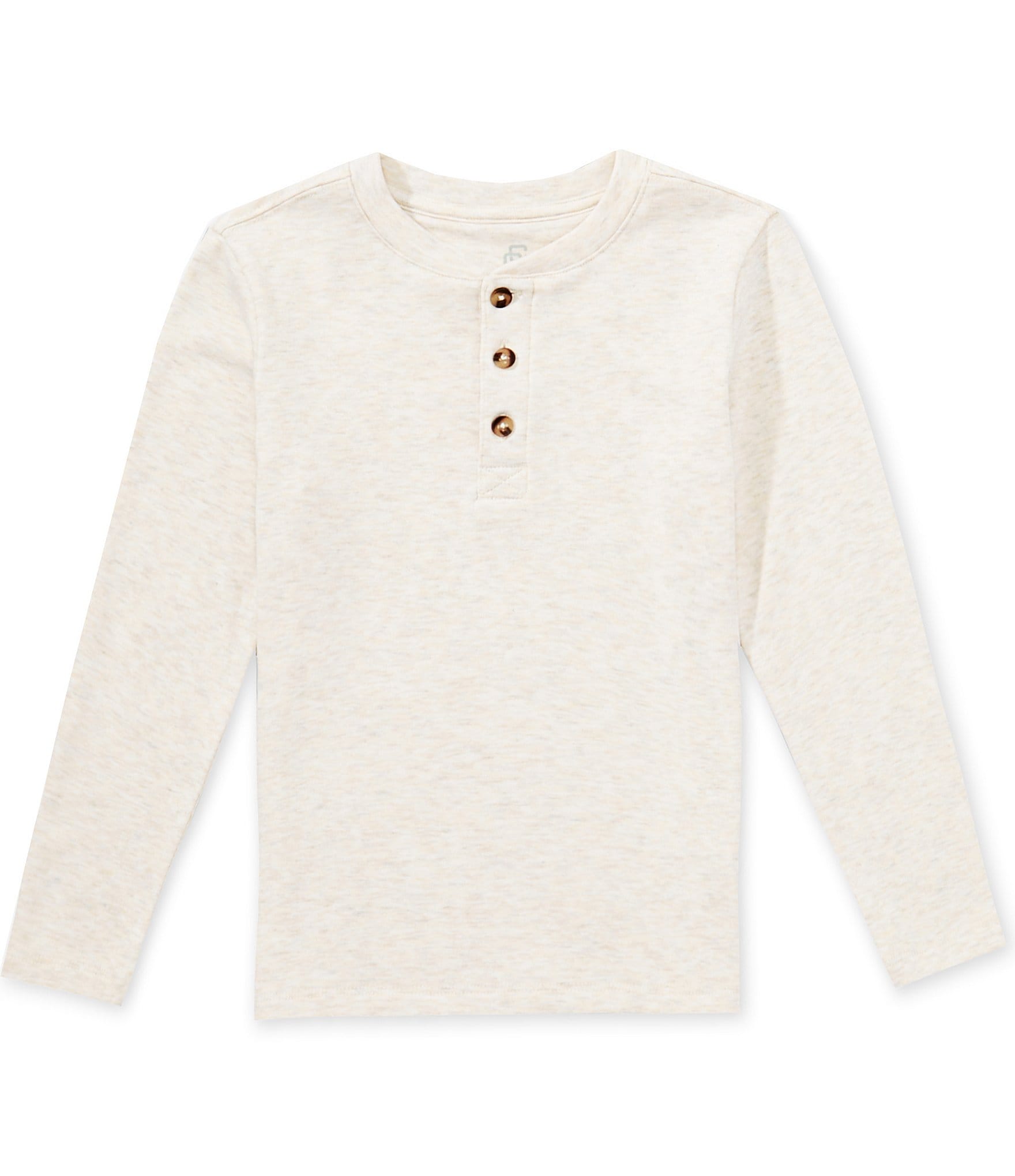 Class Club Little Boys Performance Stretch Knit Long Sleeve Henley Top