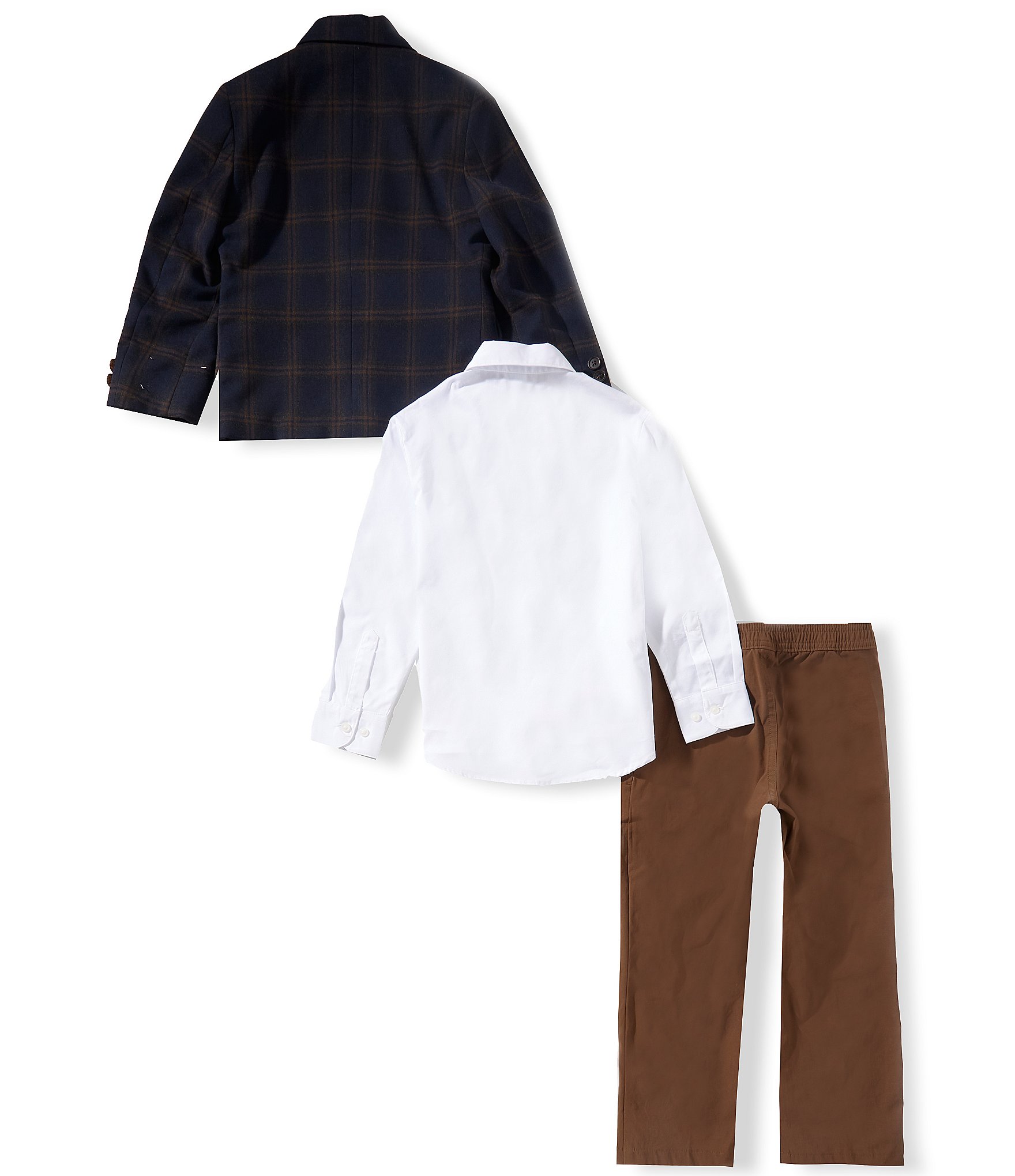 Class Club Little Boys Plaid Blazer Suit Set