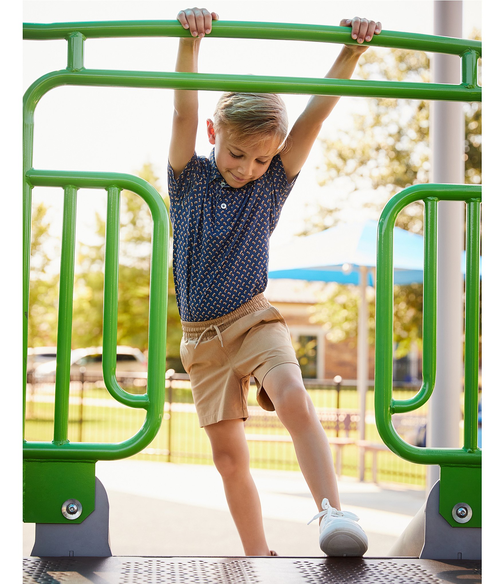 Class Club Little Boys Twill Synthetic Pull-On Shorts