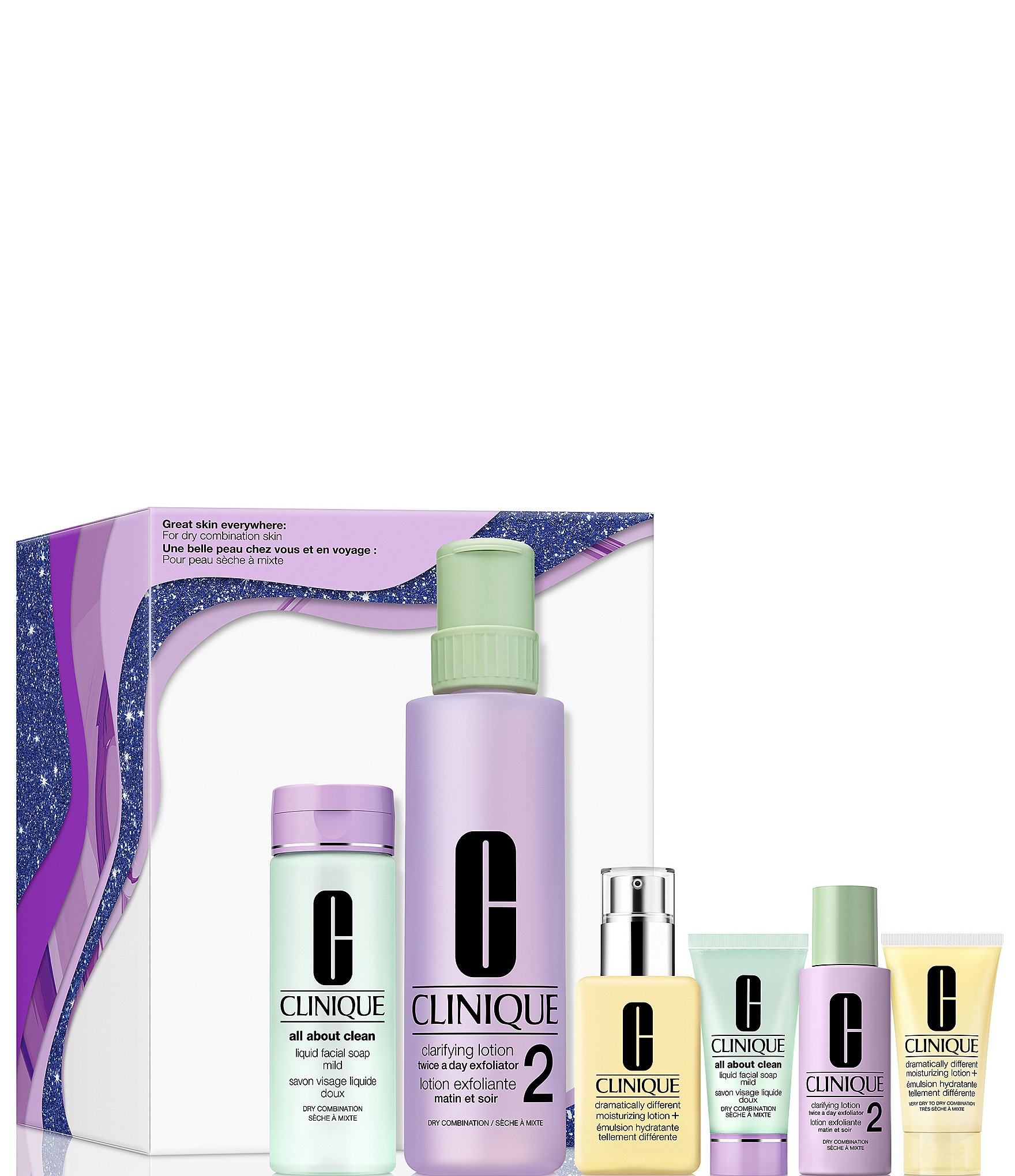 Clinique Great Skin Skincare Set: For Dry Combination Skin | Dillard's