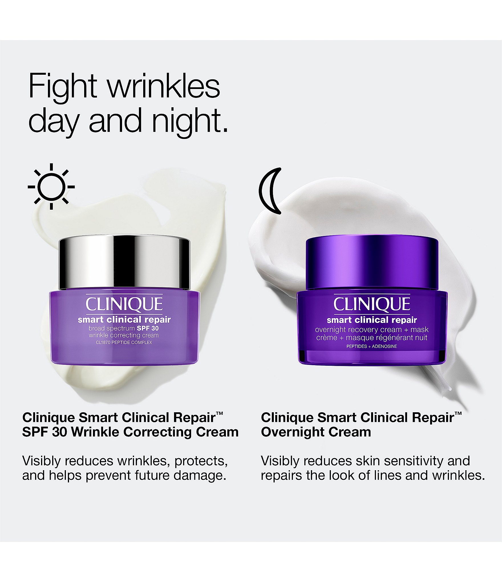 Clinique Smart Clinical Repair™ Overnight Recovery Face Cream + Mask