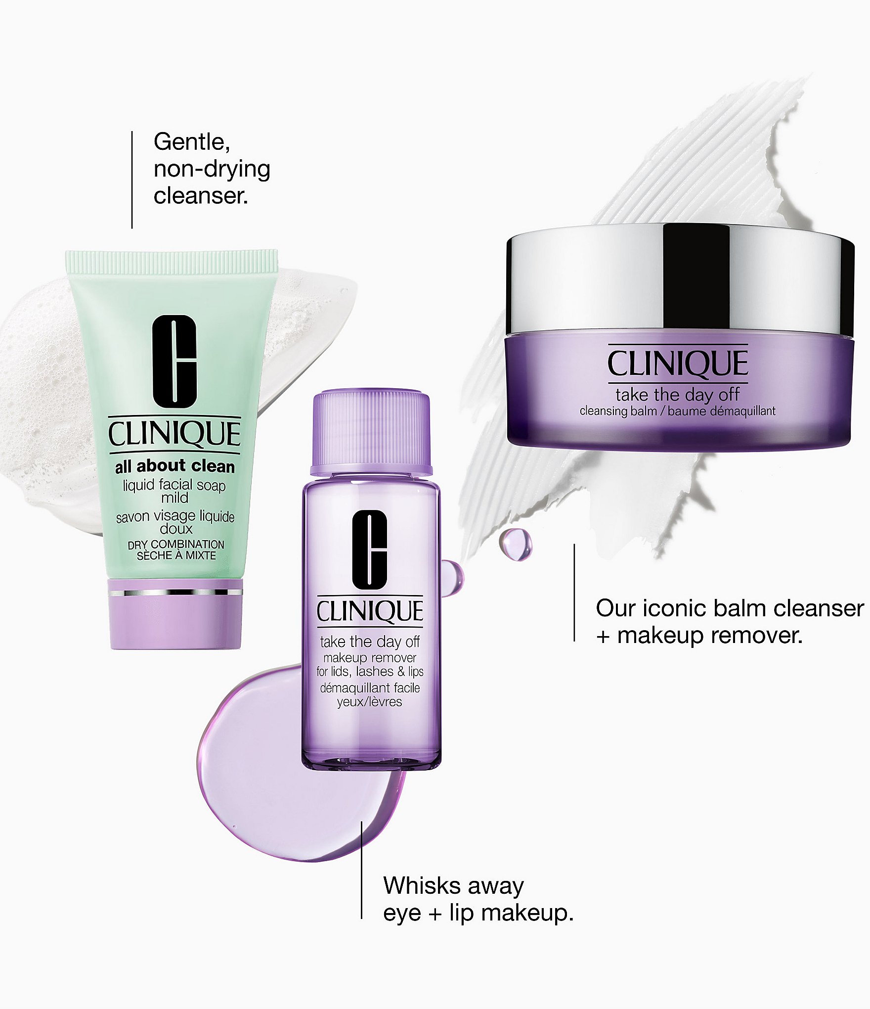 Clinique The Cleansing Edit: Face Cleanser & Makeup Remover Holiday Gift Set