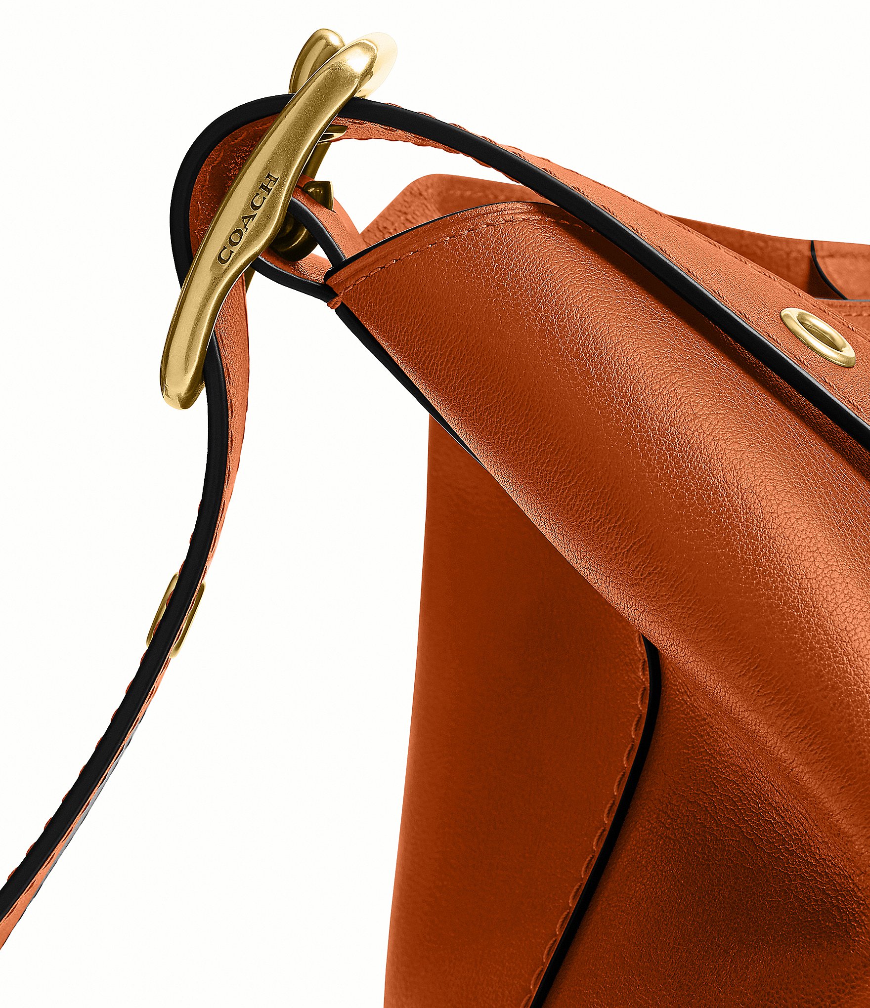 COACH Bleeker Leather Bucket Bag