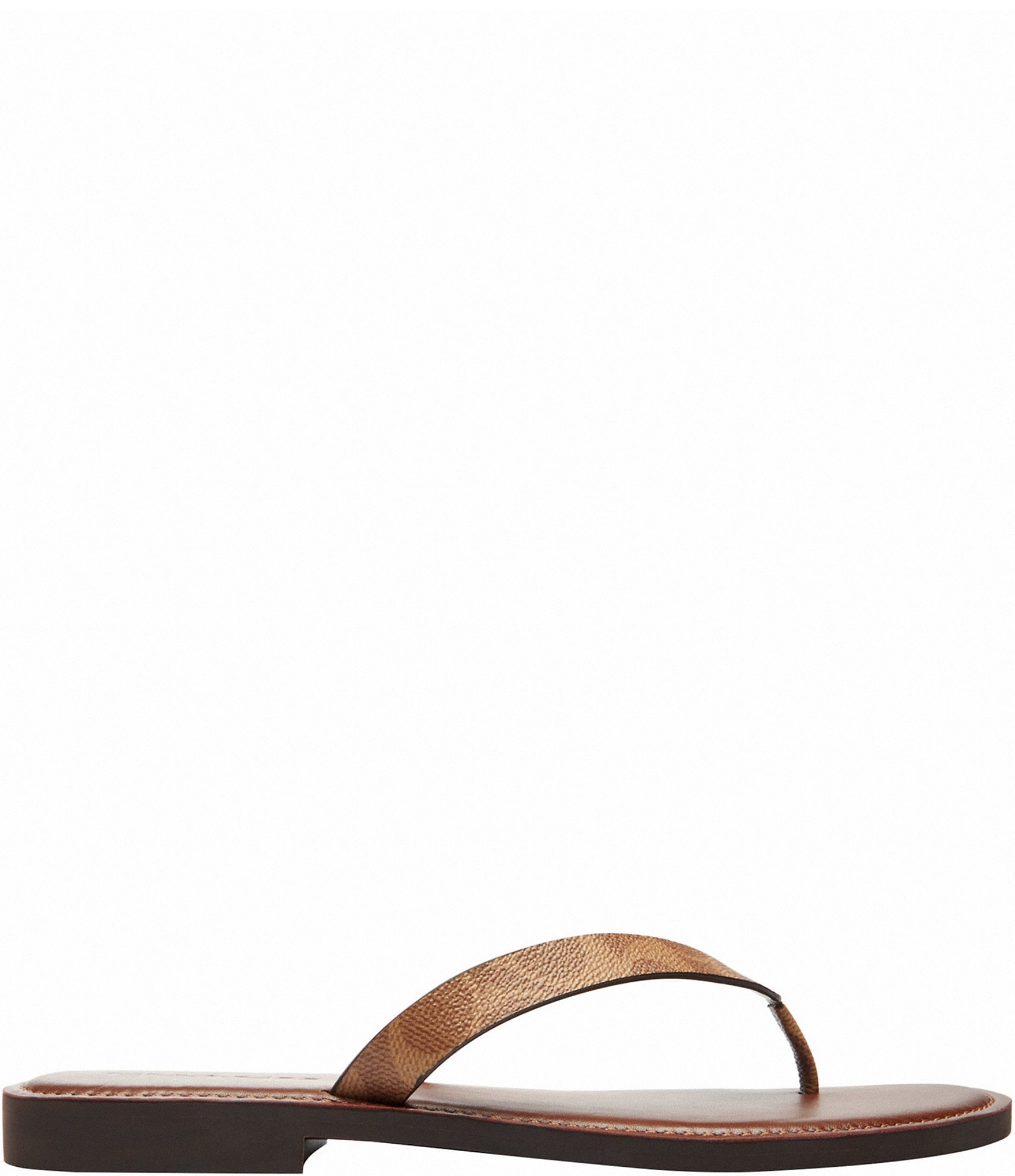 COACH Brianna Signatured Logo Coated Canvas Flip Flops