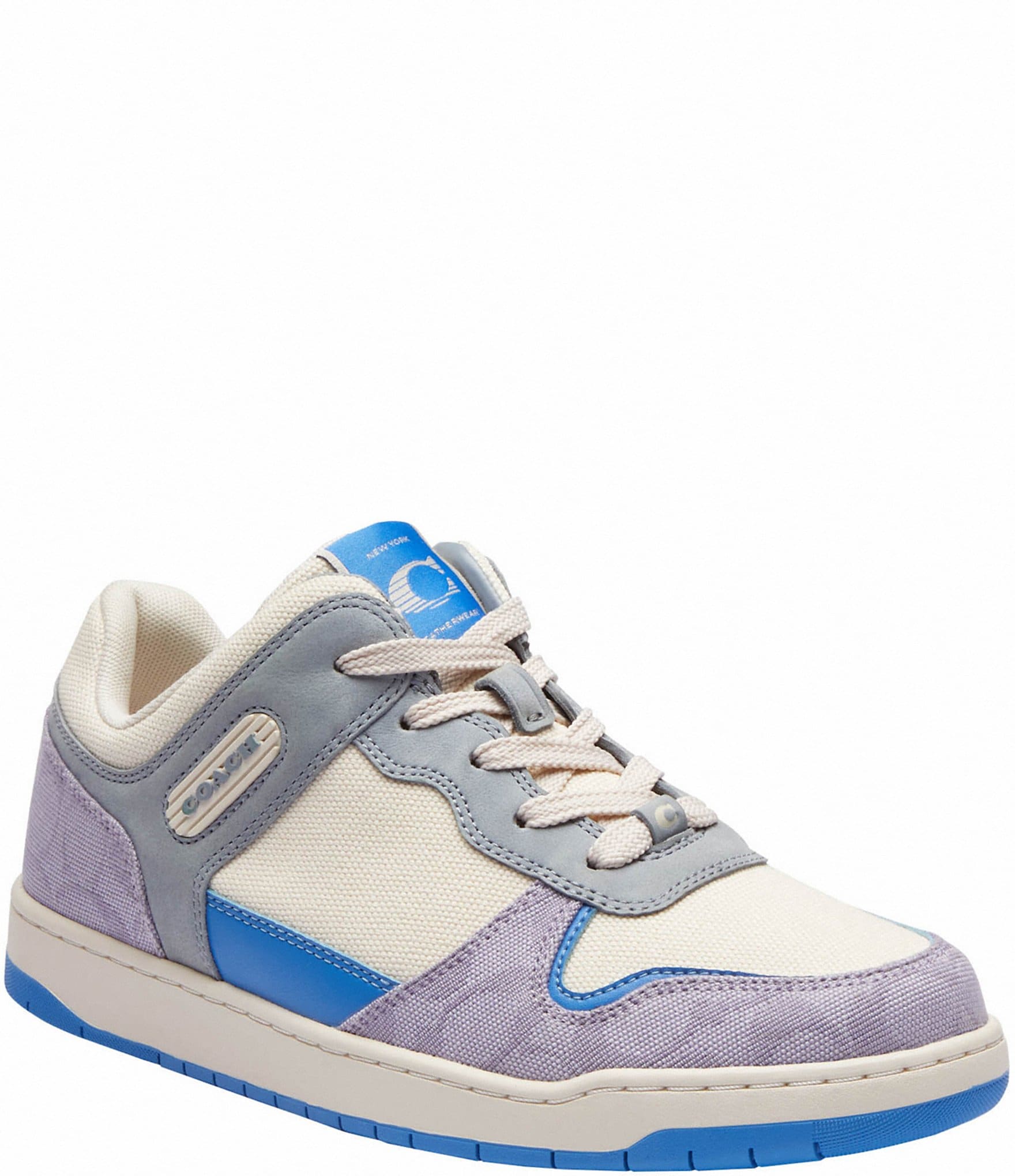 COACH C201 Low Top Signature Canvas Lace-Up Retro Sneakers | Dillard's