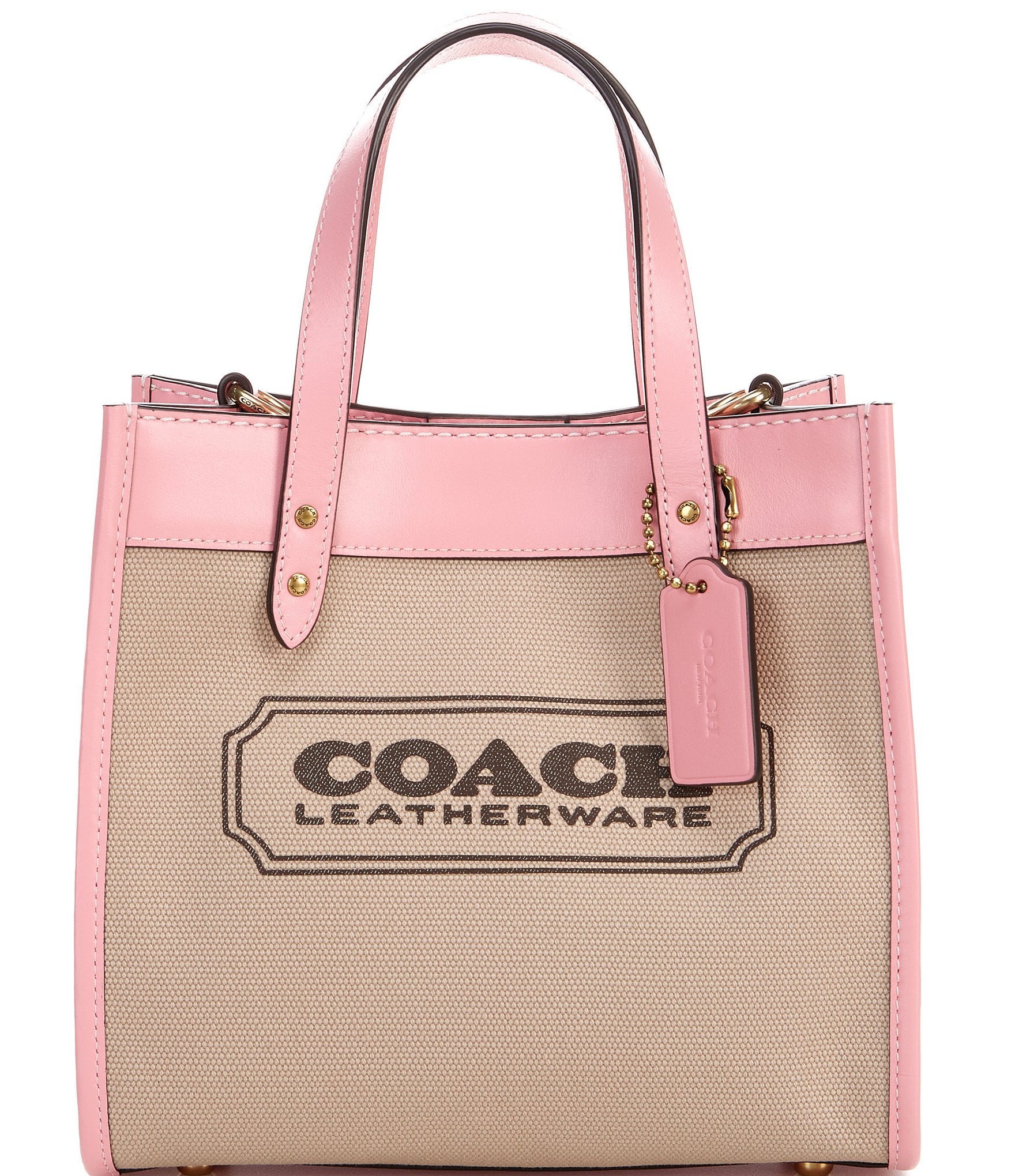 Coach Medium Signature Coated Canvas Leather City Tote Shoulder Bag Handbag   Inox Wind