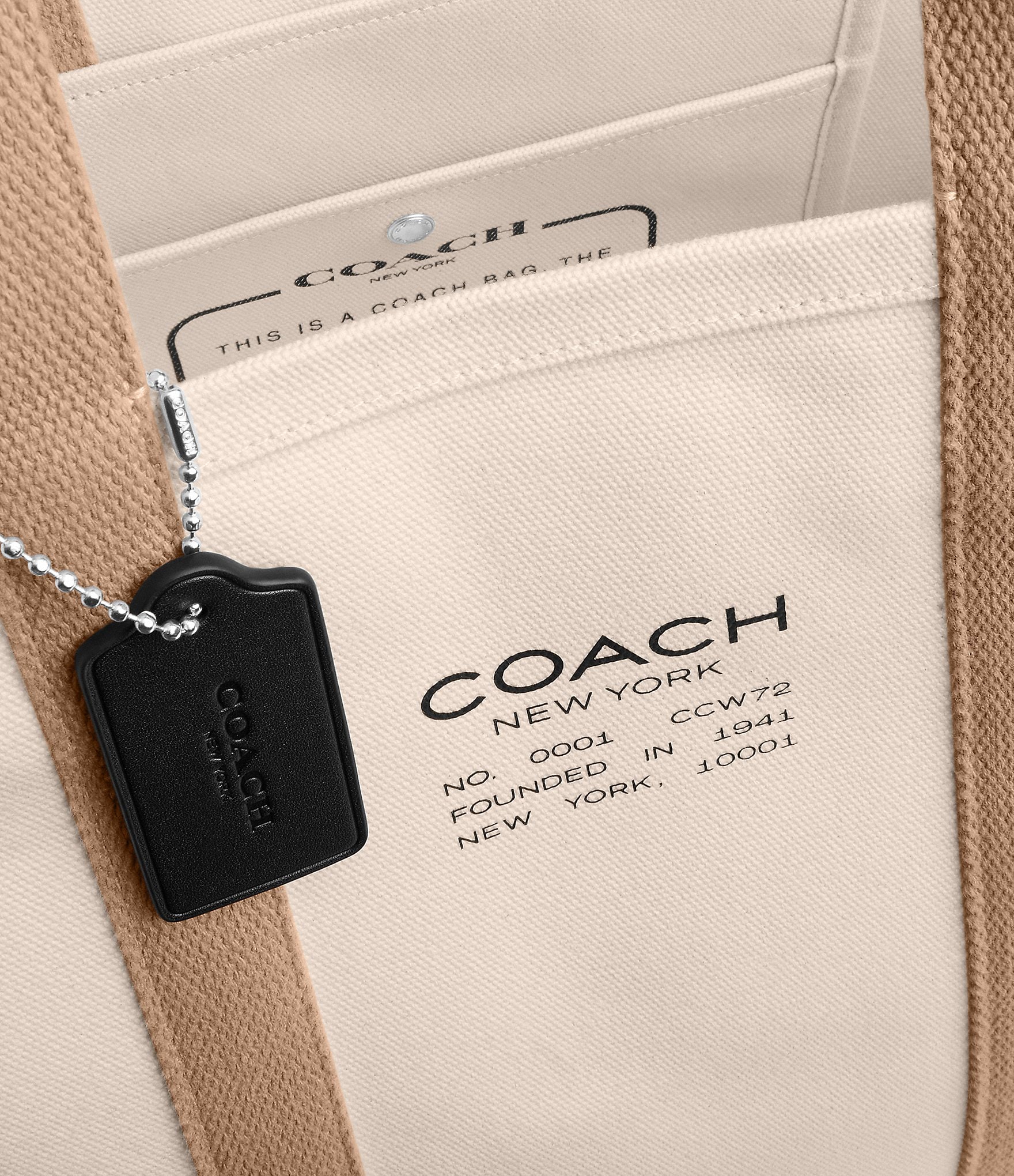 COACH Unlined Utility Tote Bag
