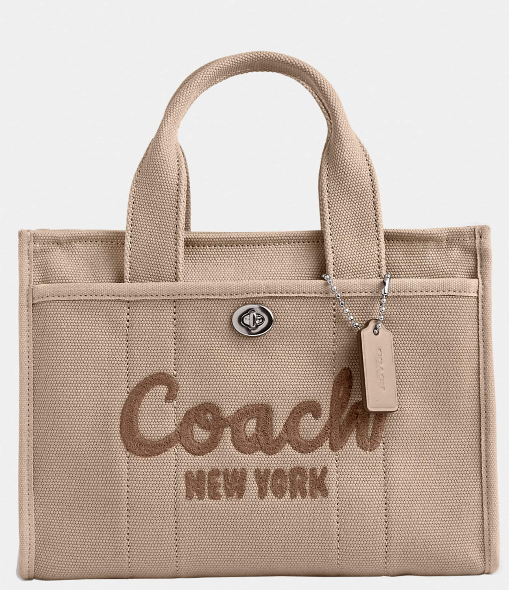 スナップポケット付き【新品】COACH ショルダーバッグCARGO TOTE 26