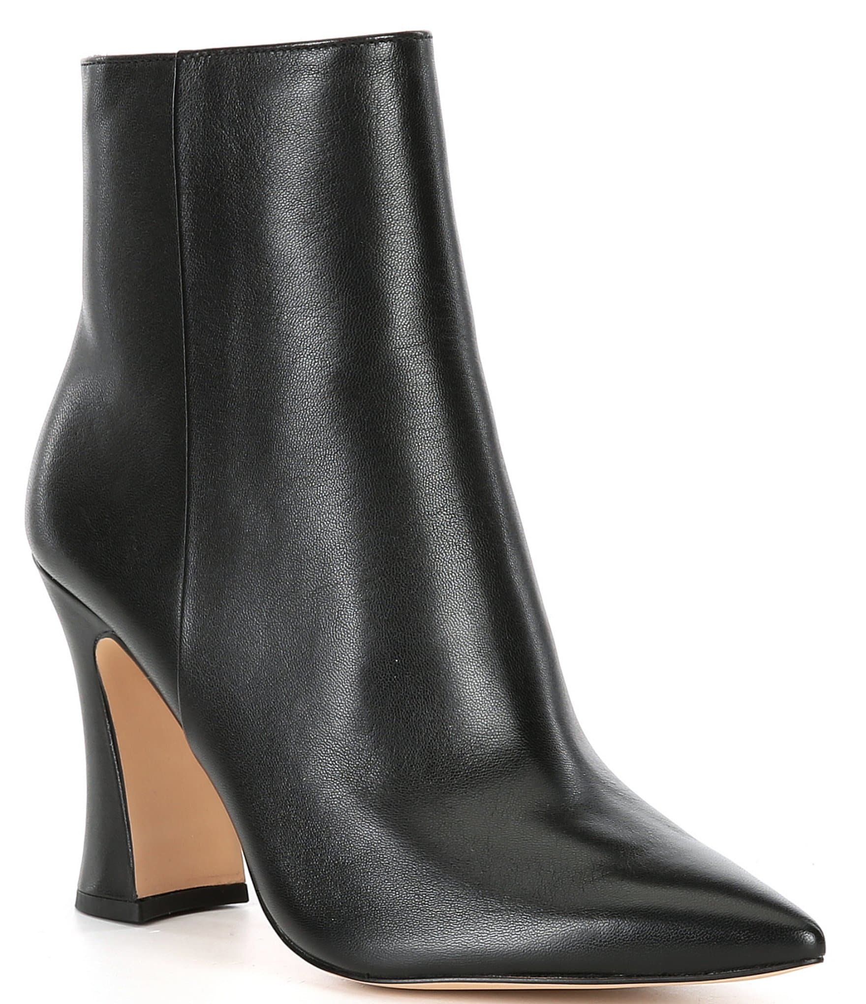 COACH Carter Leather Pointed Toe Booties | Dillard's