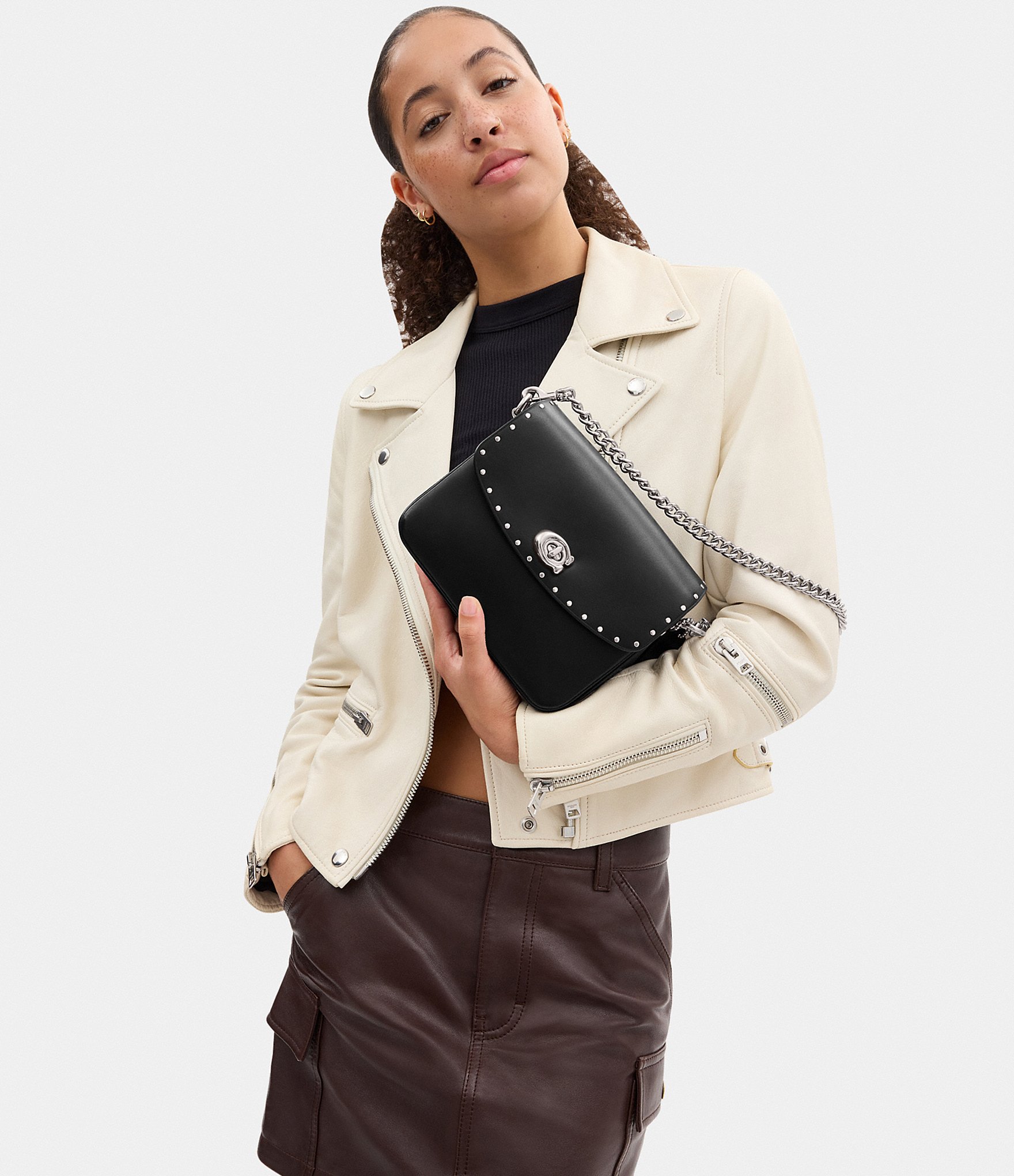 COACH Cassie 19 With Rivets Crossbody Bag