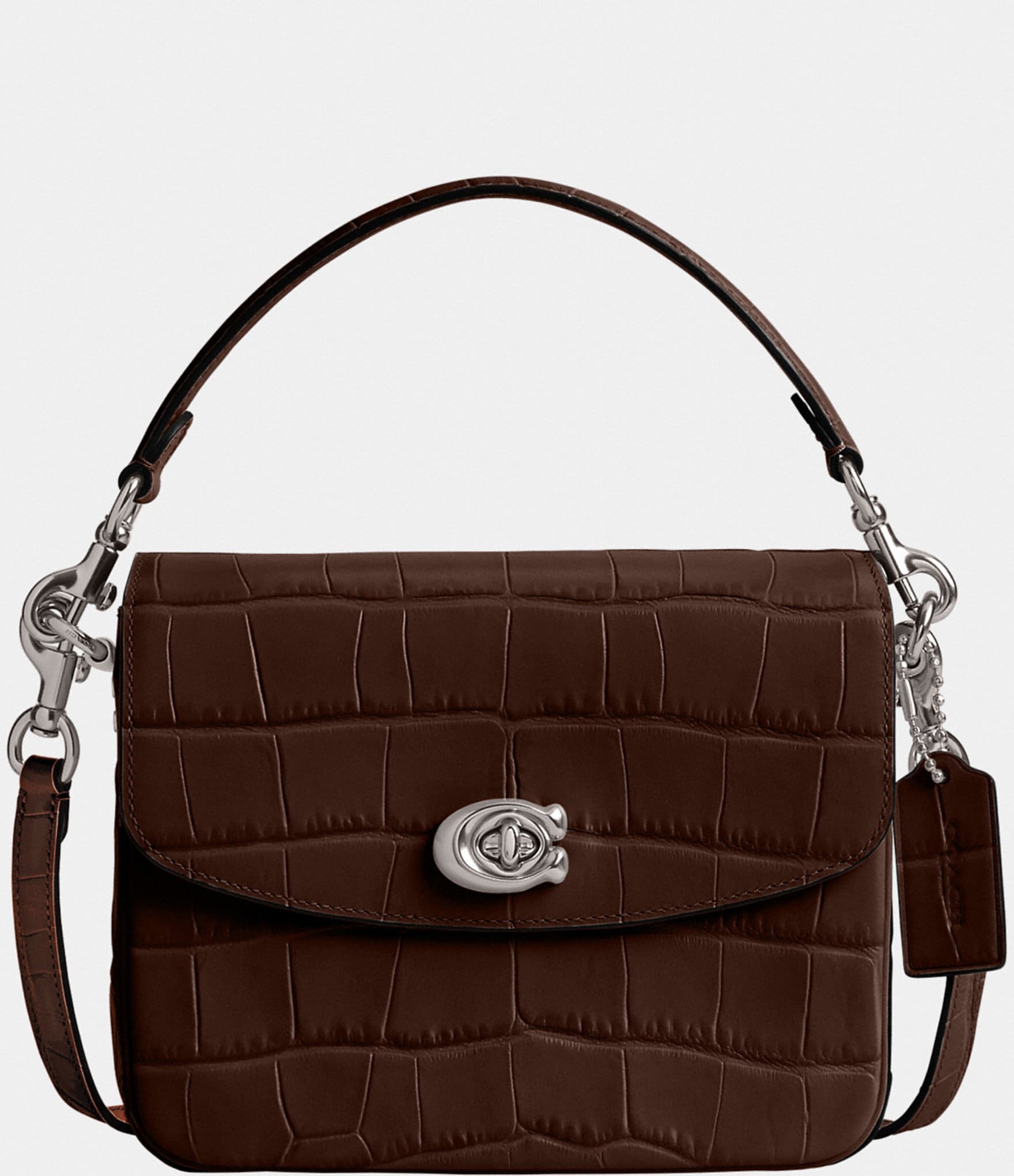 COACH Cassie 19 Crocodile Crossbody Bag