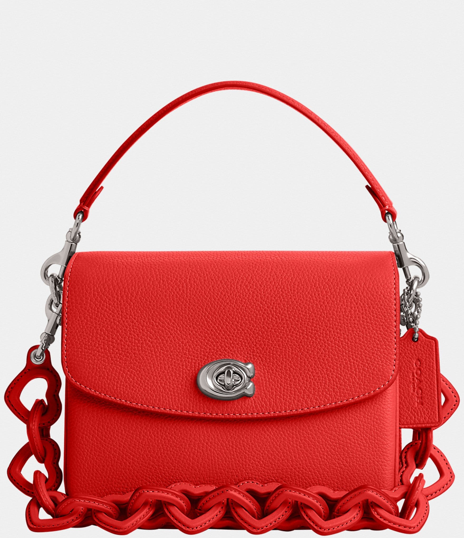 Coach New York Crossbody Purse with Red Leather Accents. We do not see a  serial number