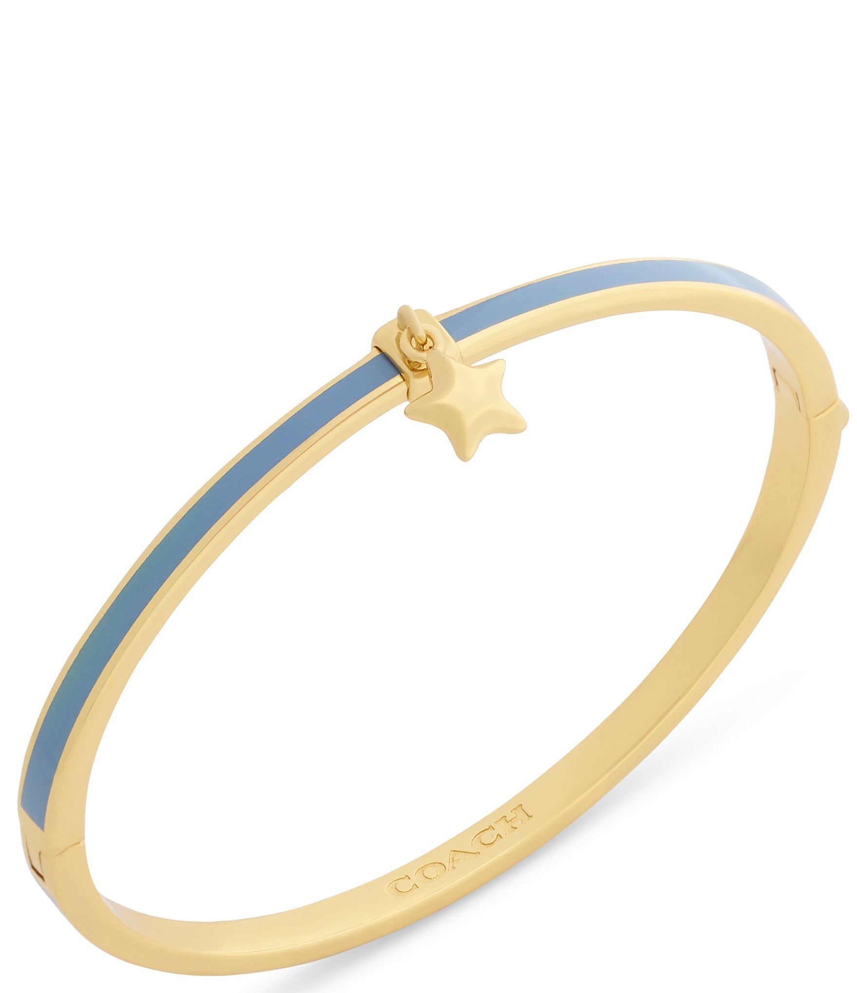 COACH Celestial Star Charm Enamel Bangle Bracelet