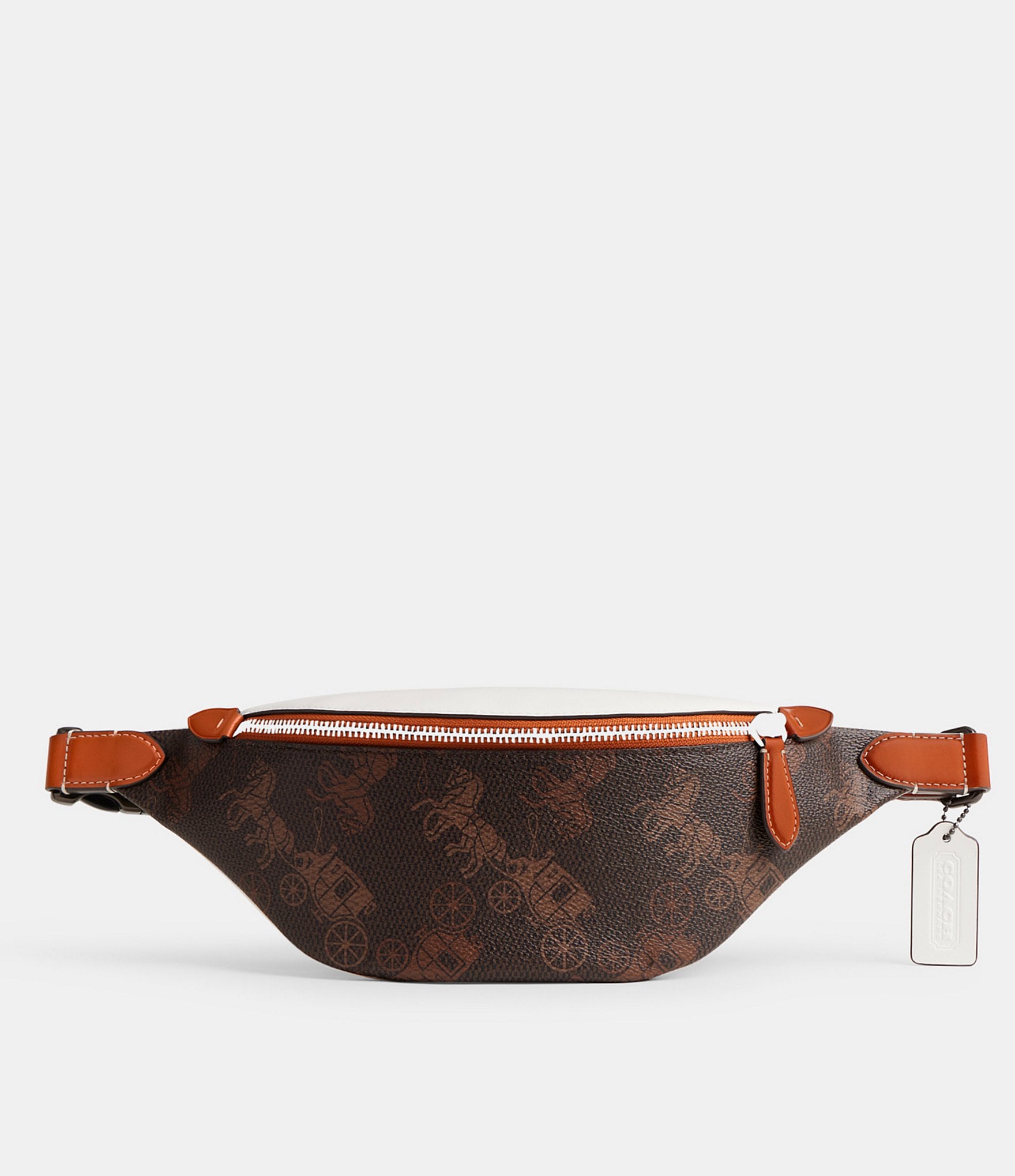 Coach Charter Printed Coated CanvasRefined Calfskin Leather Belt Bag - Truffle/burnished Amber