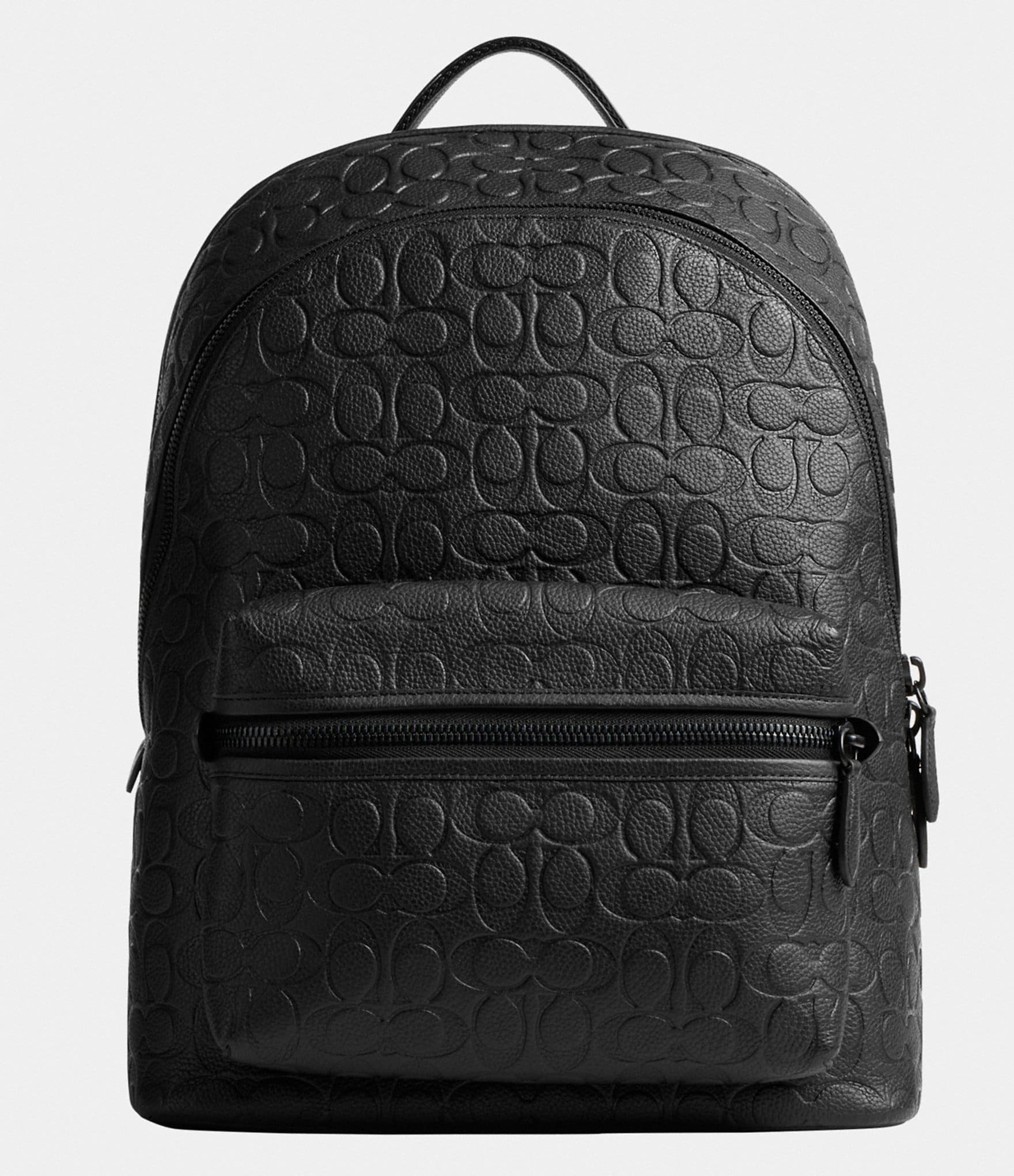 COACH Charter Signature Polished Pebble Leather Backpack | Dillard's