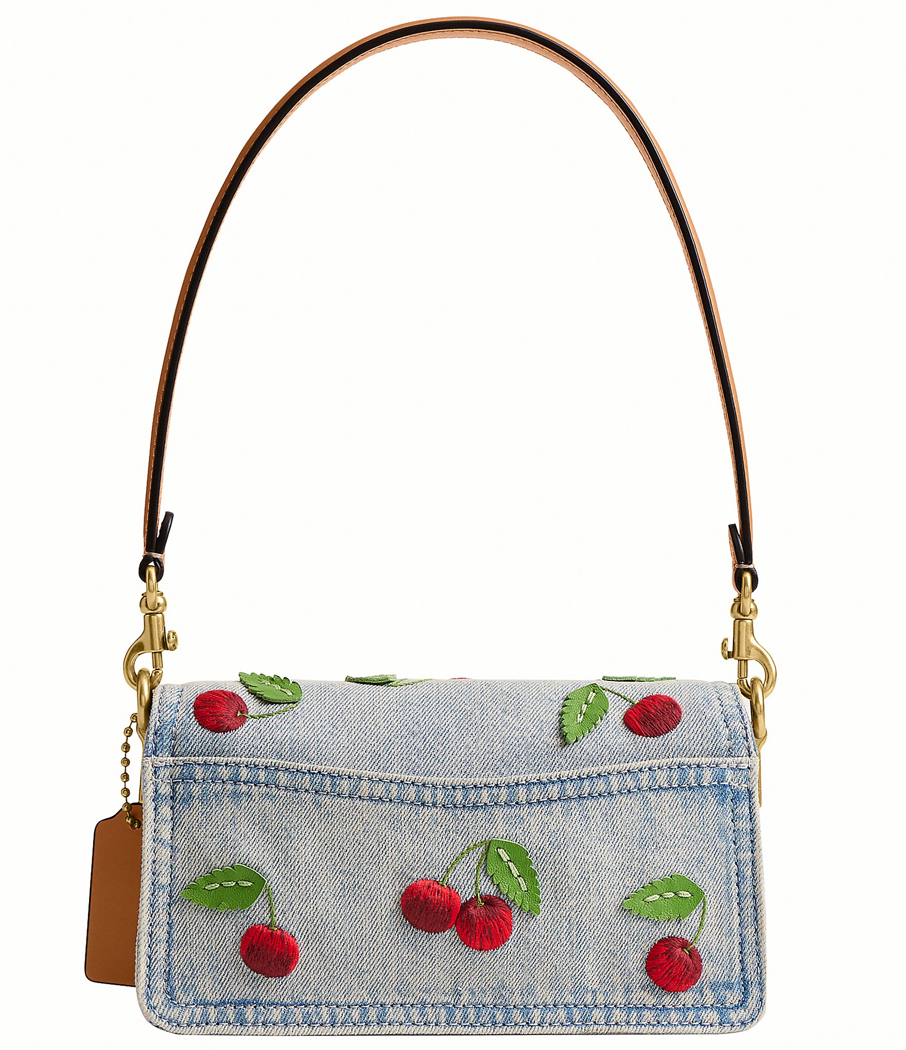 COACH Cherry Denim Tabby 20 Shoulder Bag