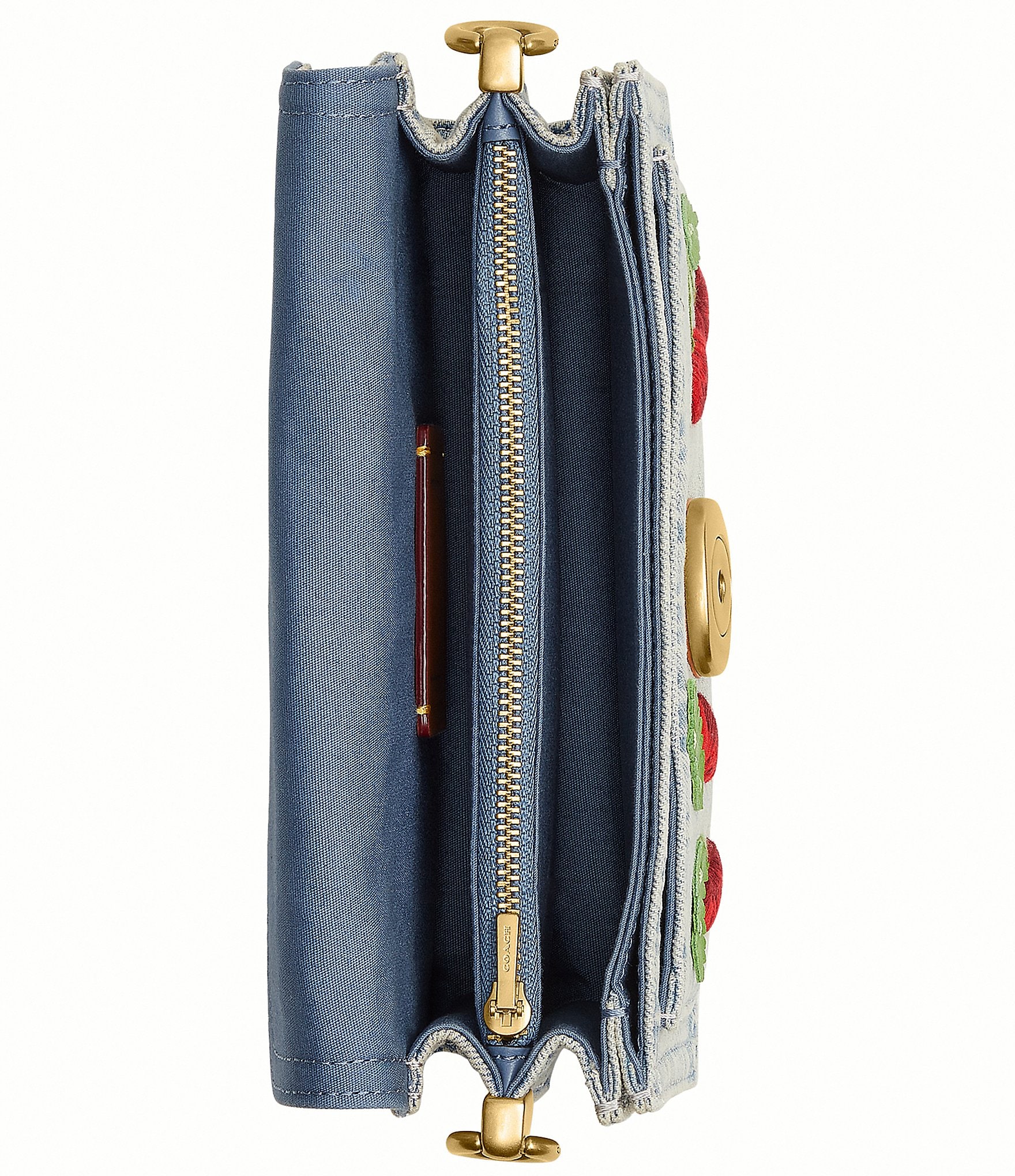 COACH Cherry Denim Tabby 20 Shoulder Bag