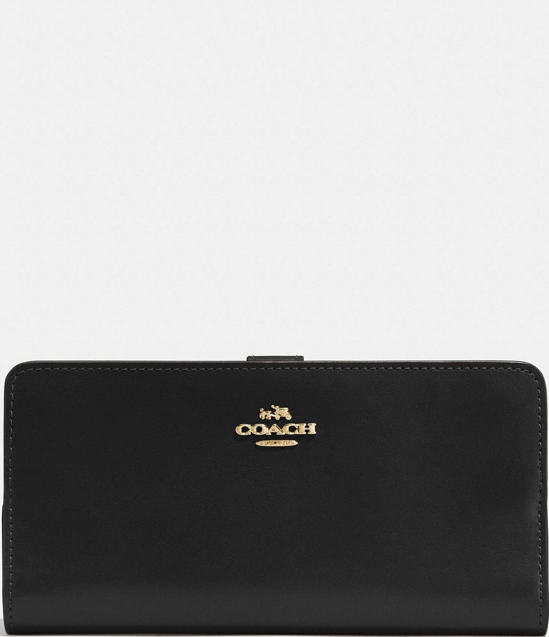 Skinny wallet in refined leather sale