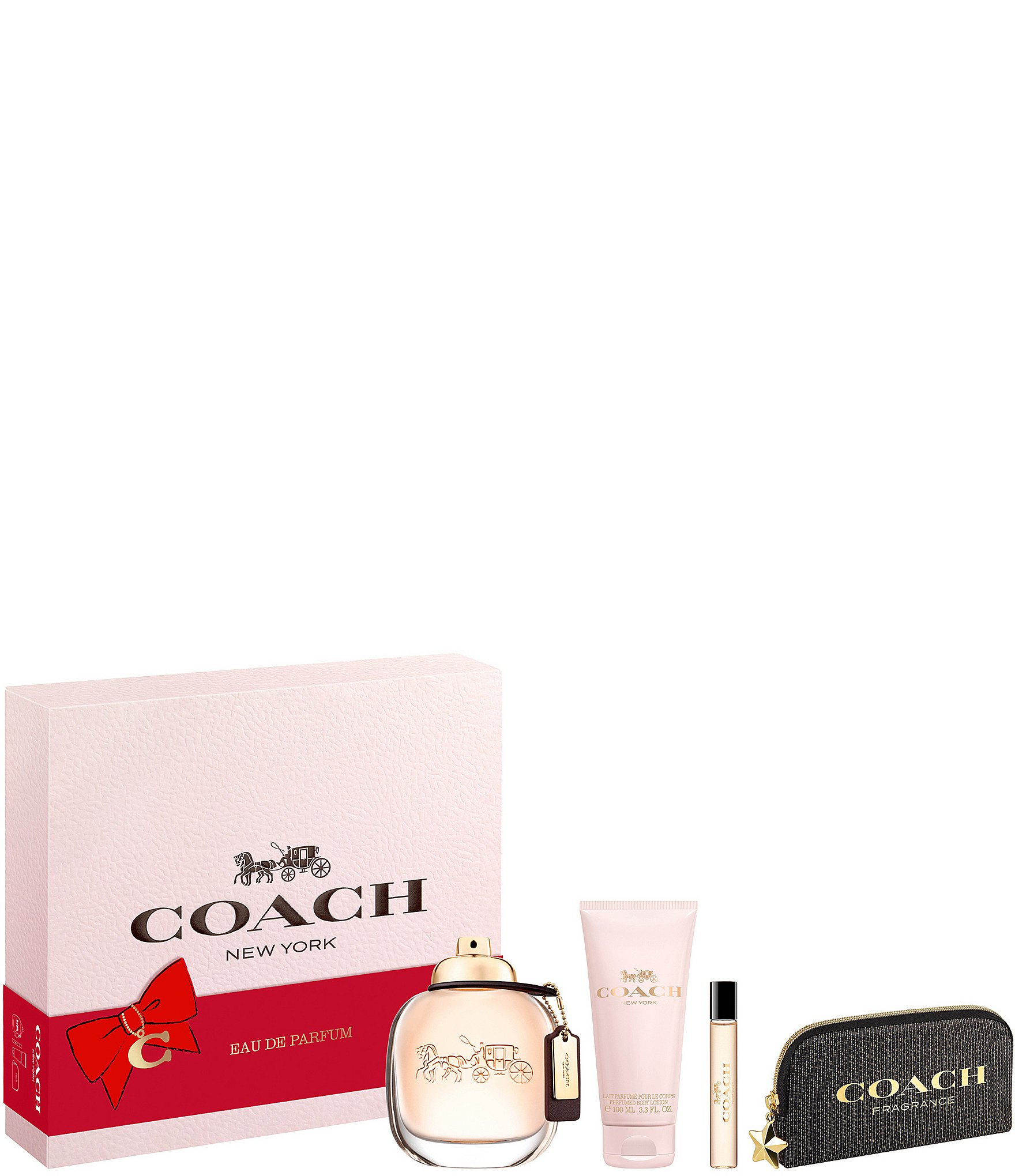 4 Coach New York Eau De on sale Toilette Mini Perfume Set