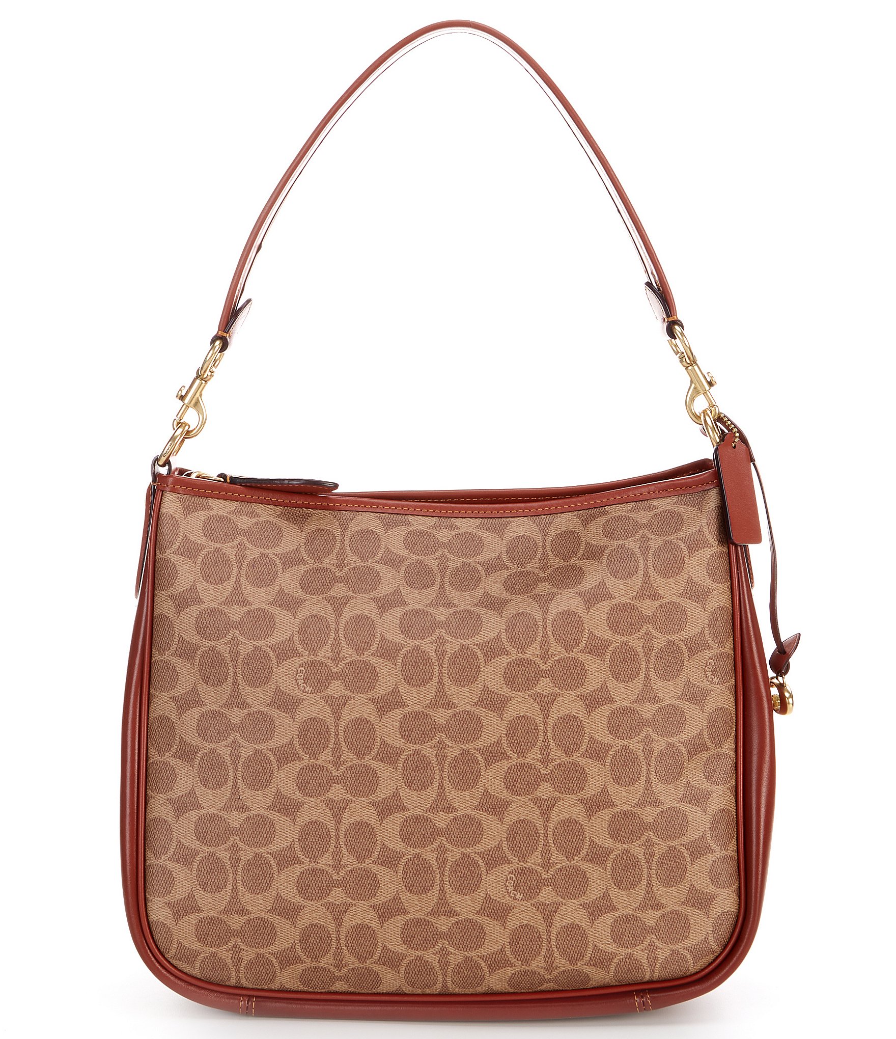 Coach Coated Canvas Signature Cary Crossbody, Tan Rust, One Size