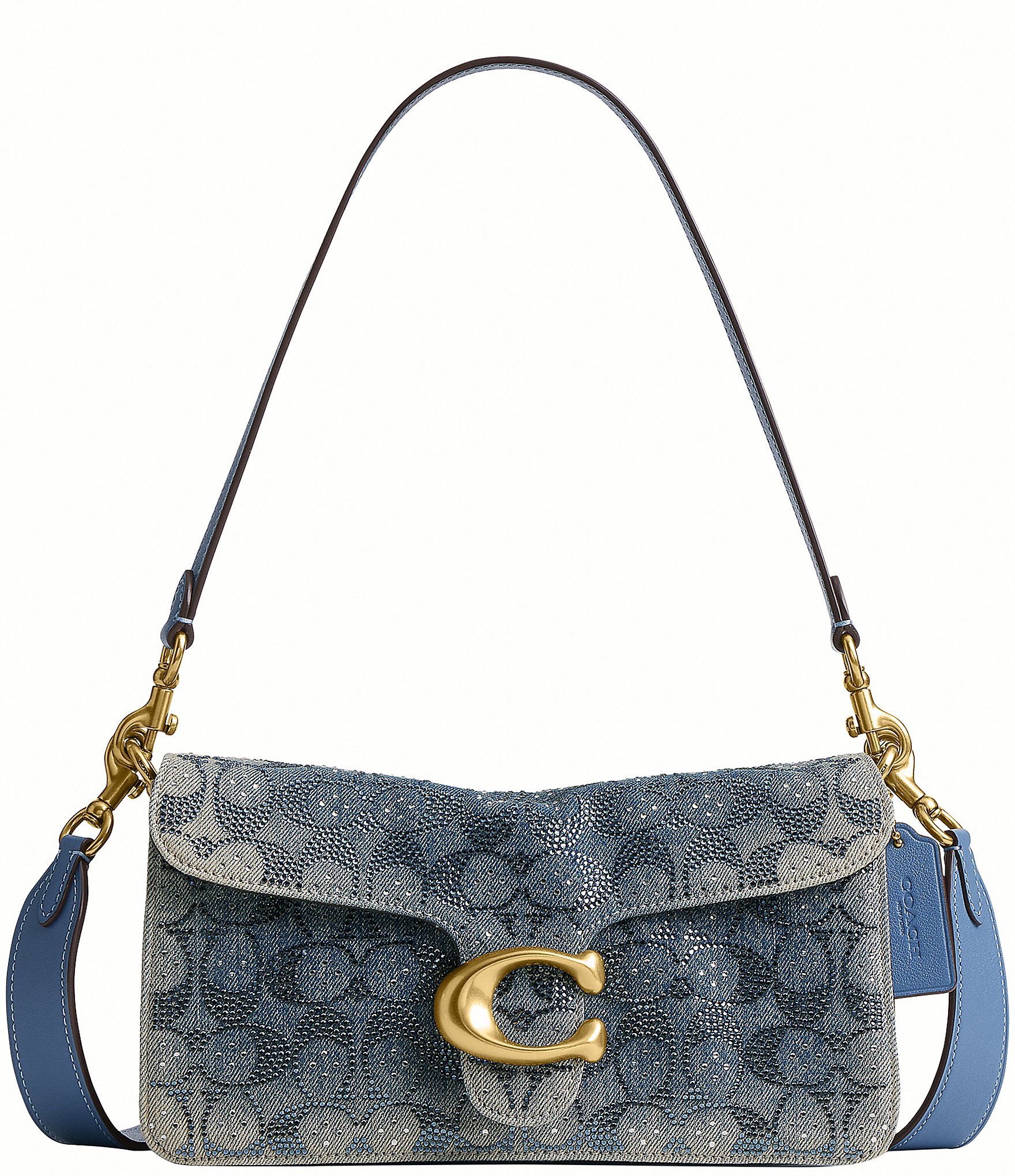 Coach Crystal Signature Denim Tabby 26 Shoulder Bag