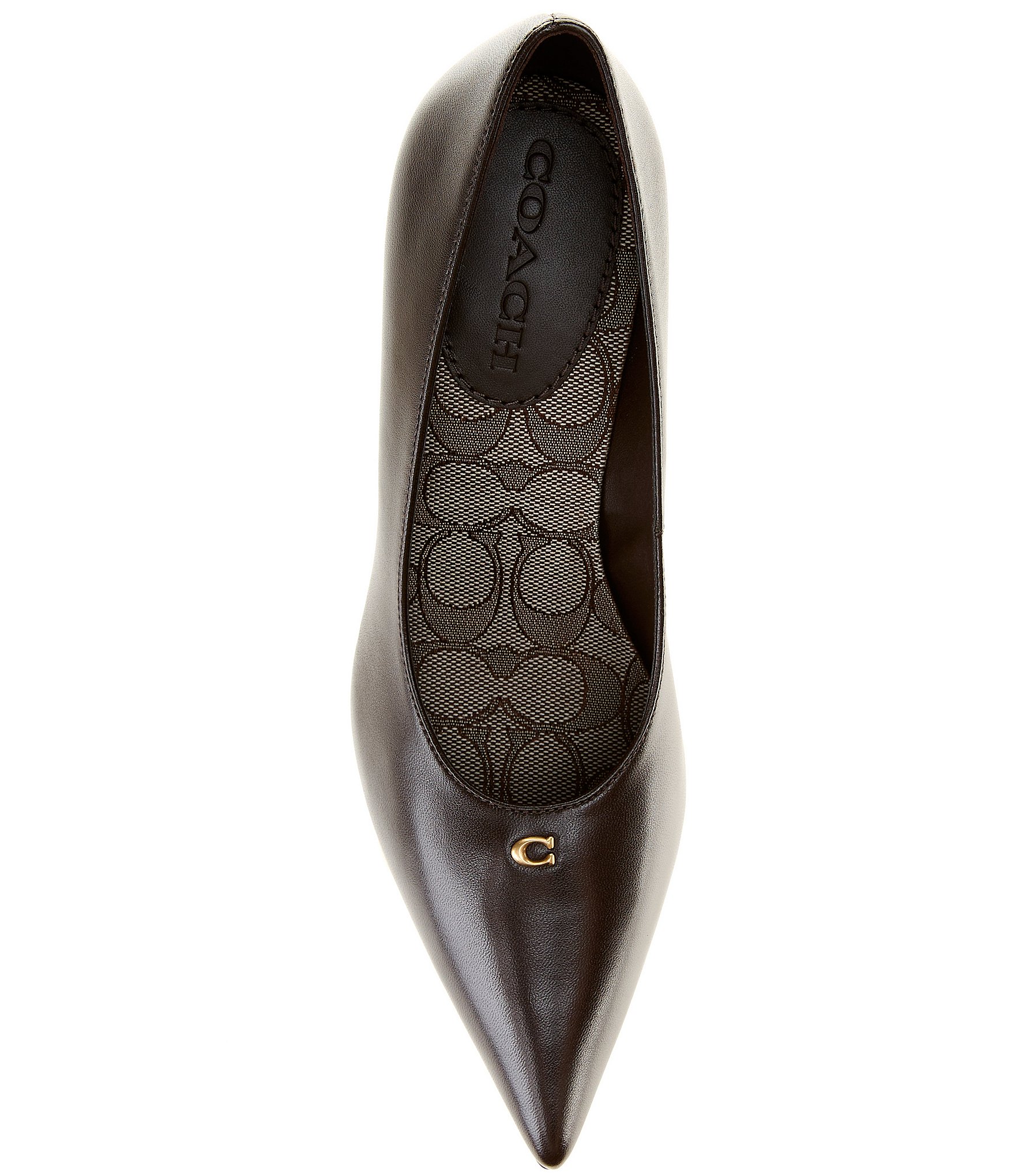 COACH Daisy Leather High Heel Pumps