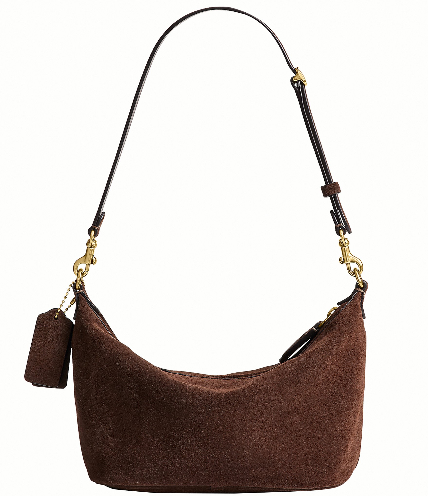 COACH Demi Suede Shoulder Bag