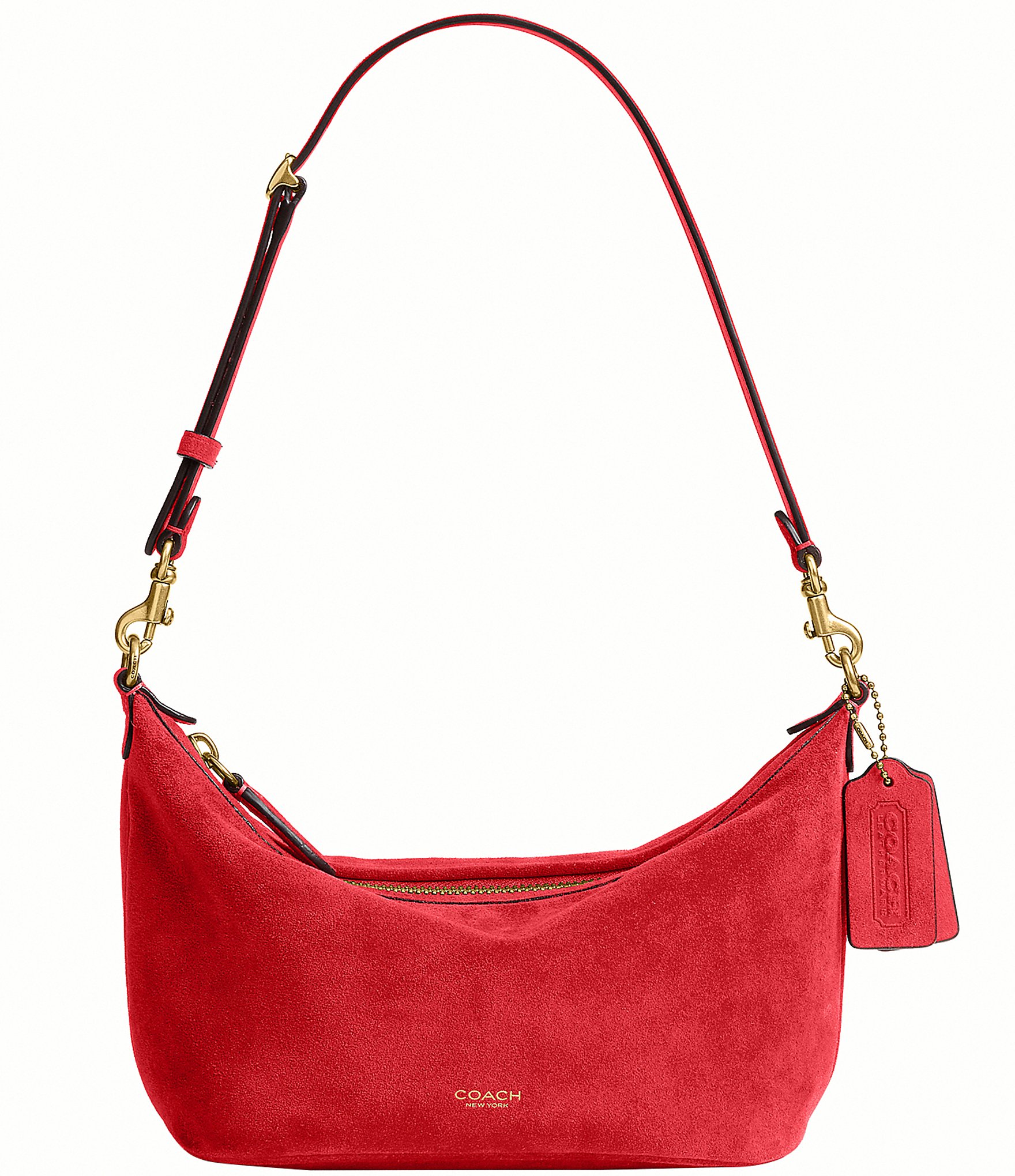 COACH Demi Suede Shoulder Bag