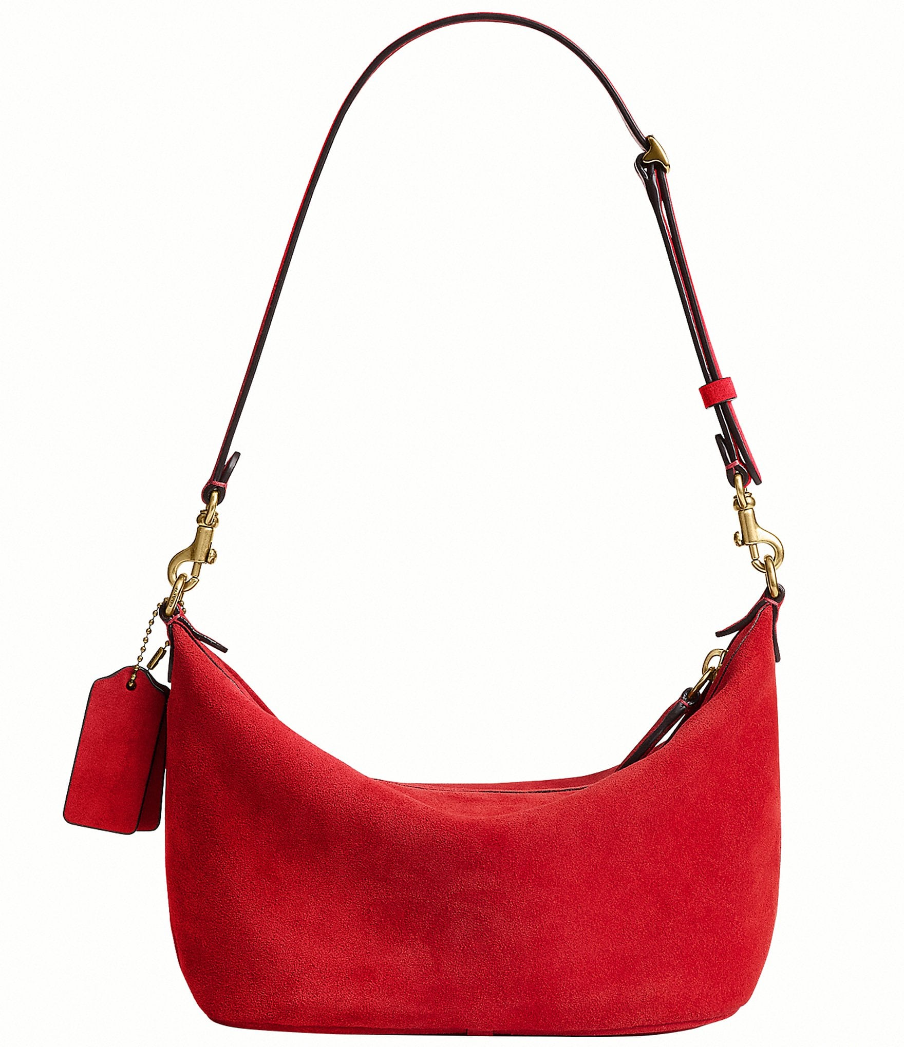 COACH Demi Suede Shoulder Bag
