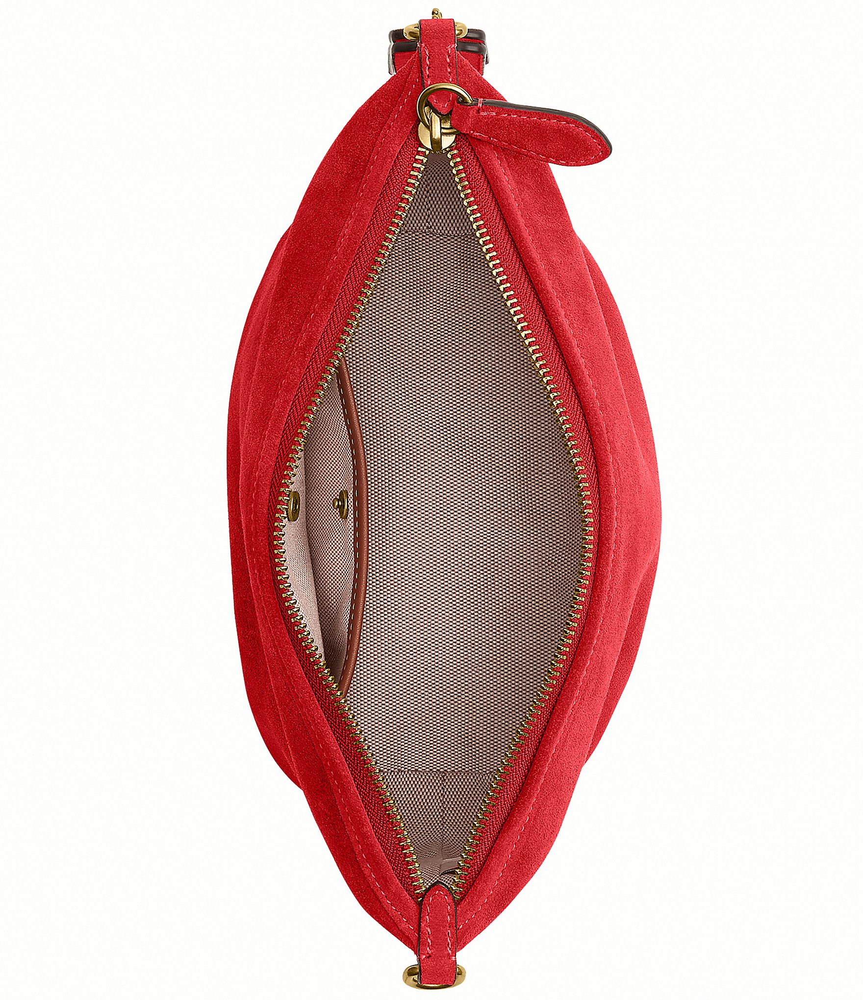 COACH Demi Suede Shoulder Bag
